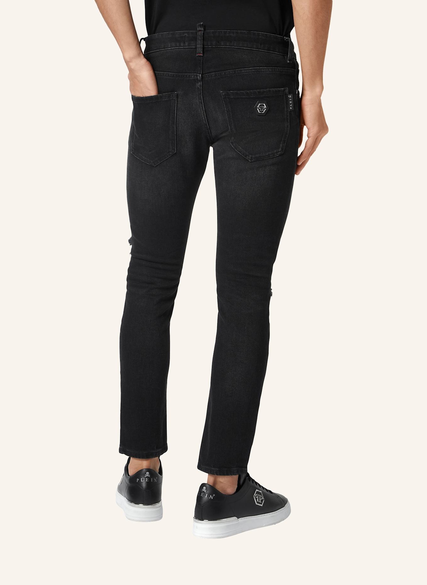 PHILIPP PLEIN Jeans Skinny Fit PYTHON: GRAU