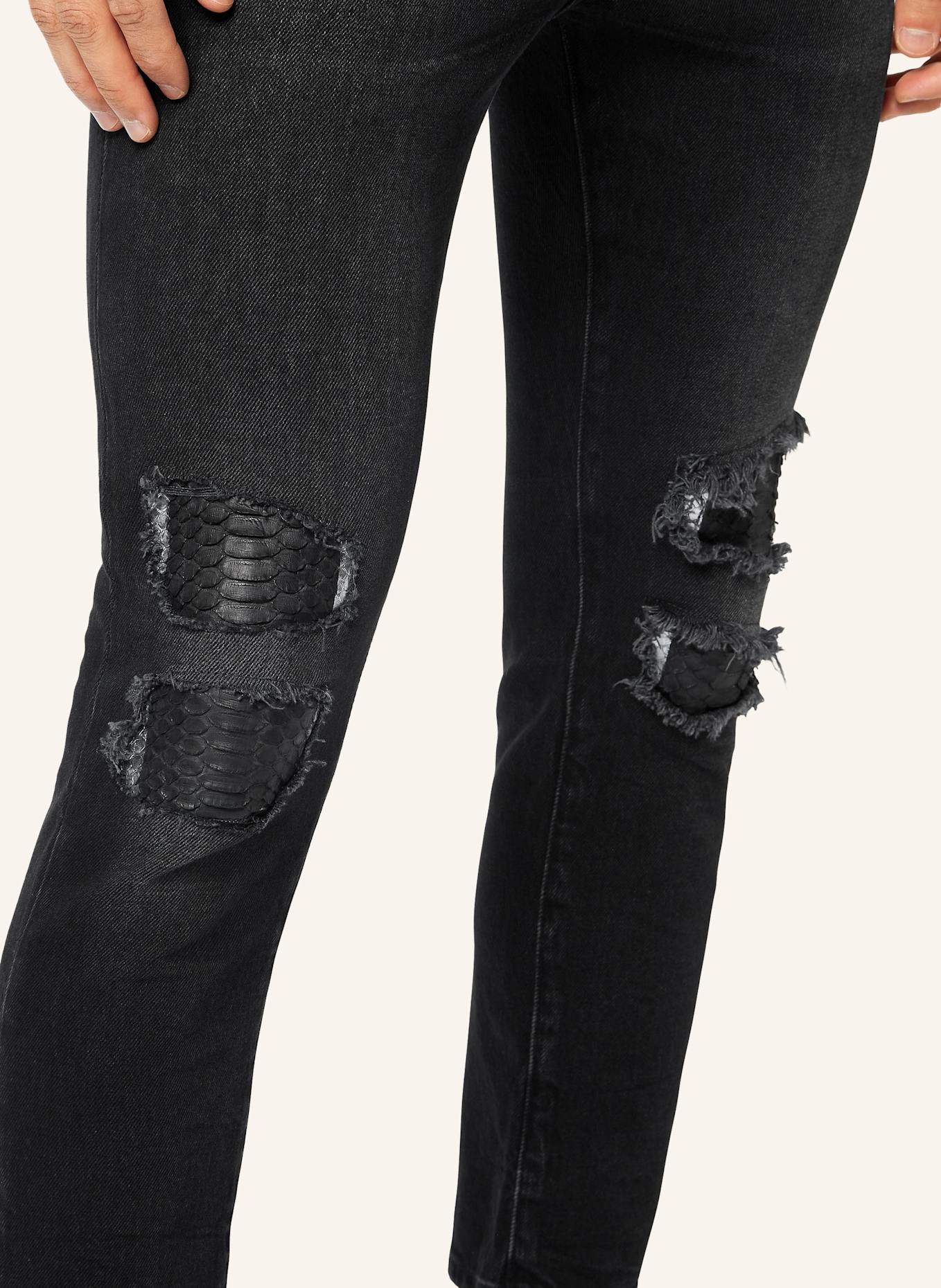 PHILIPP PLEIN Jeans Skinny Fit PYTHON: GRAU