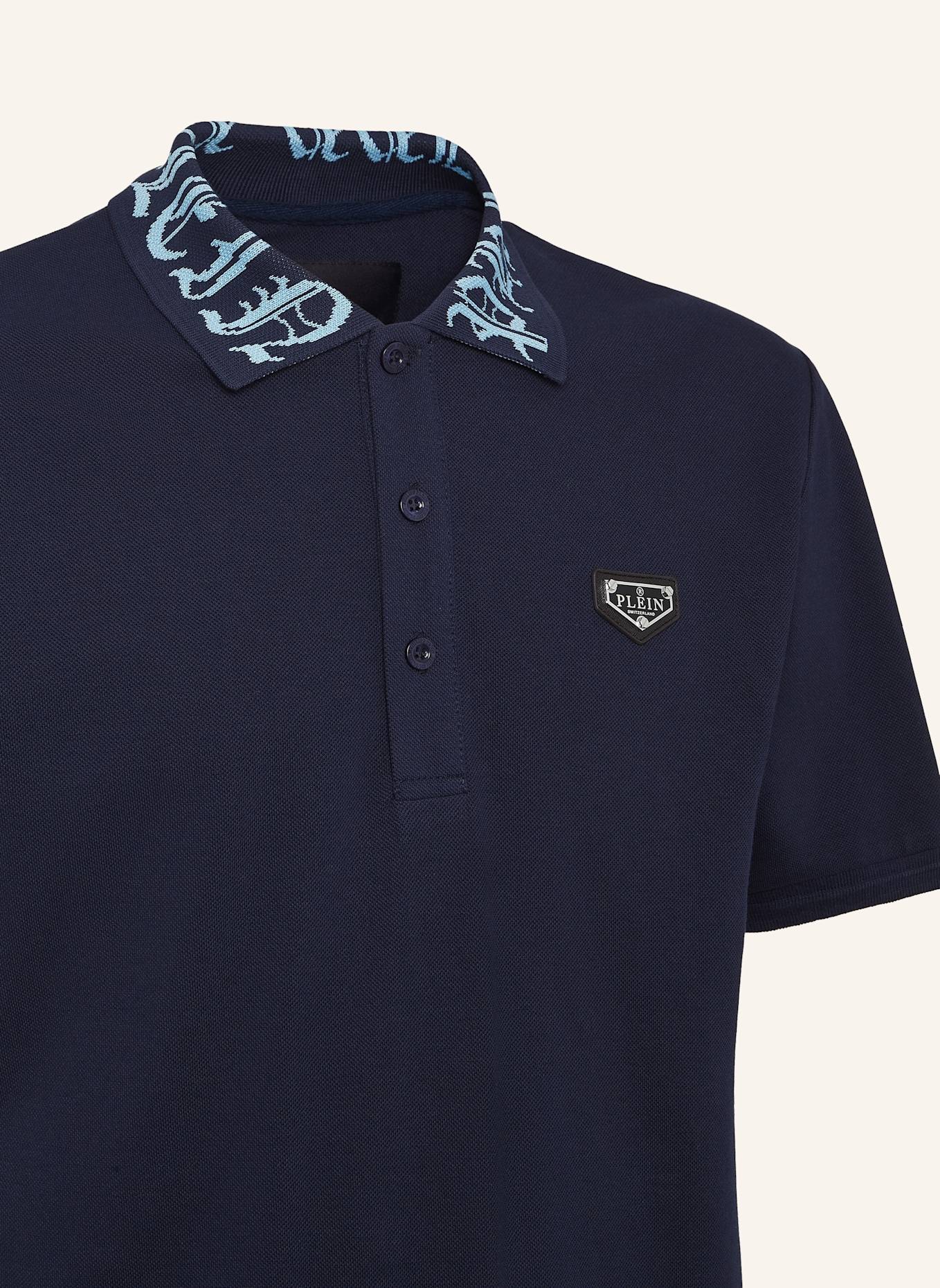 PHILIPP PLEIN Polohemd GOTHIC PLEIN: DUNKELBLAU