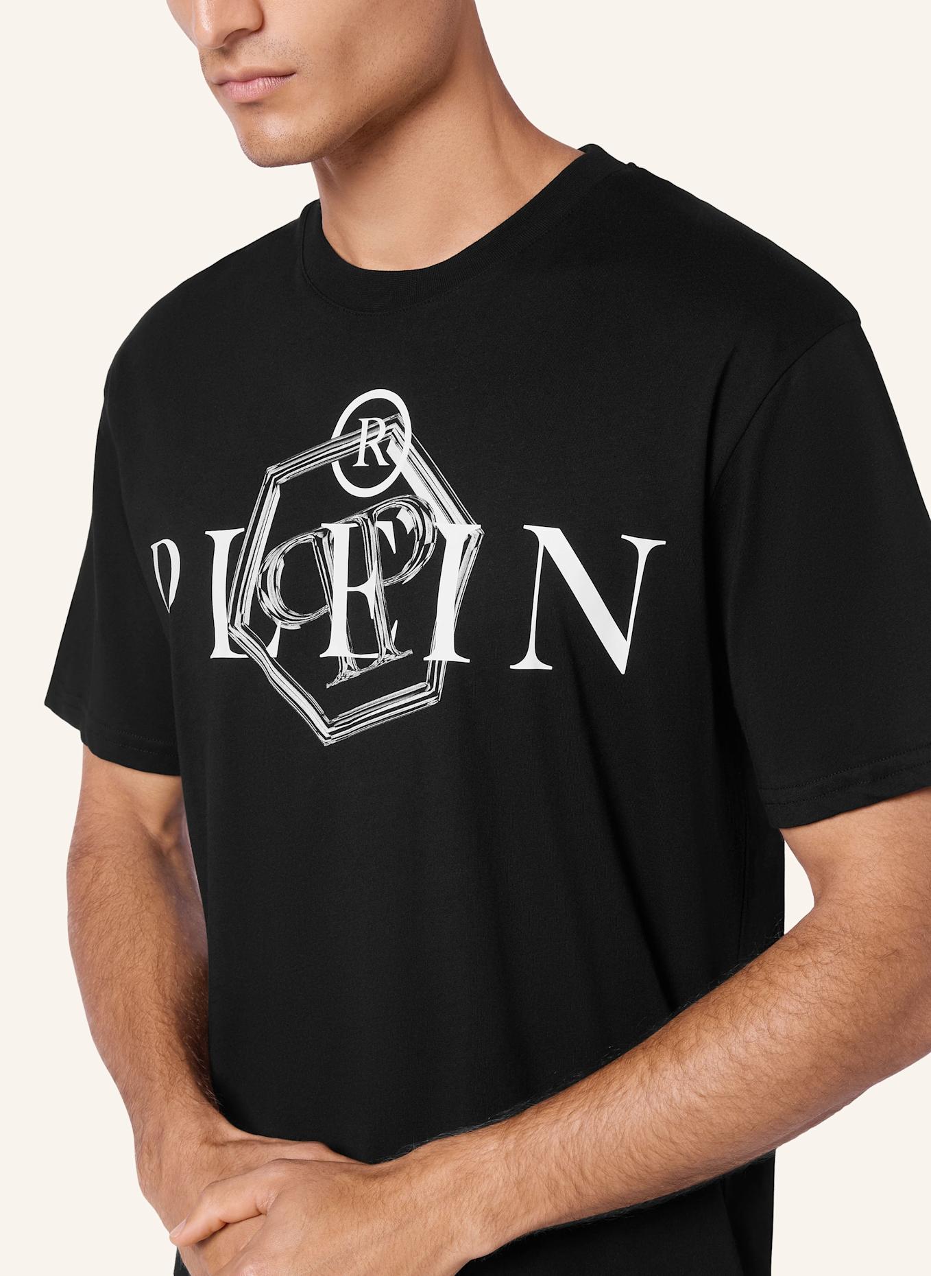PHILIPP PLEIN T-Shirt Rundhalsausschnitt: SCHWARZ