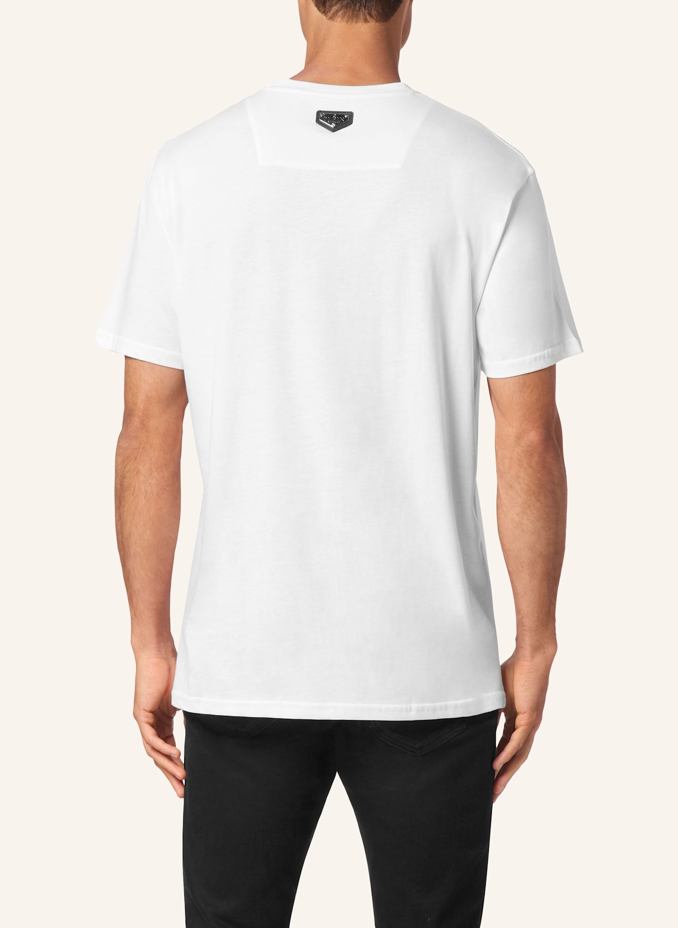 PHILIPP PLEIN T-Shirt Rundhalsausschnitt: WEISS