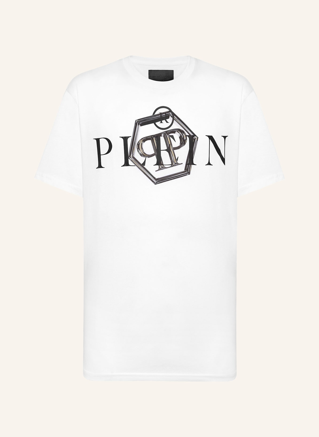 PHILIPP PLEIN T-Shirt Rundhalsausschnitt: WEISS