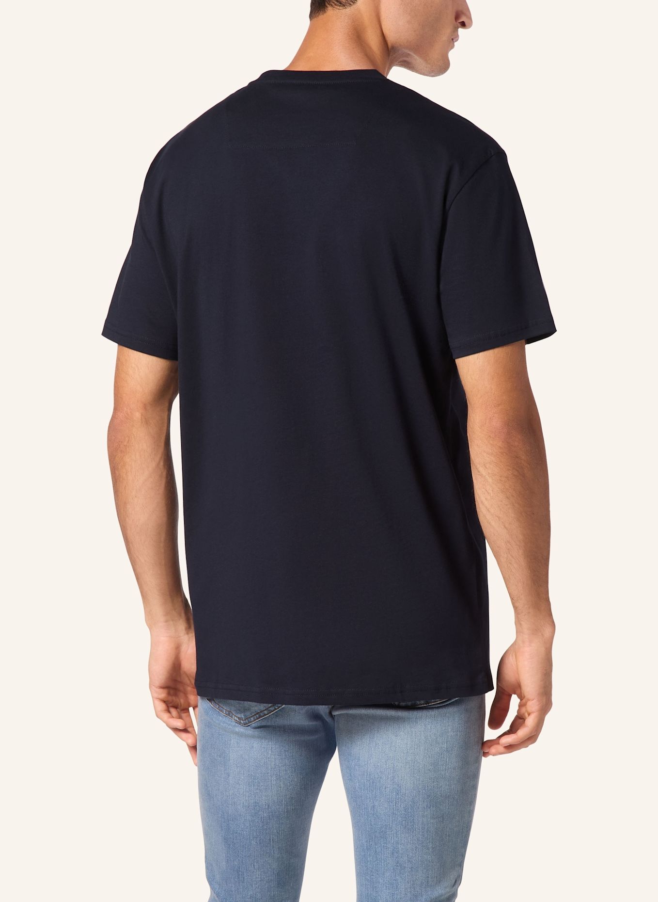 PHILIPP PLEIN T-Shirt Rundhalsausschnitt: DUNKELBLAU