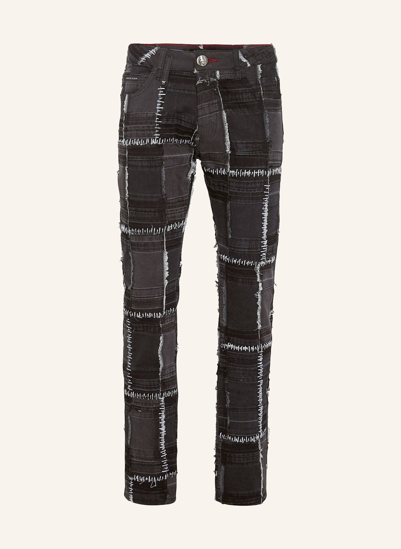 PHILIPP PLEIN Jeans Gerader Schnitt: GRAU