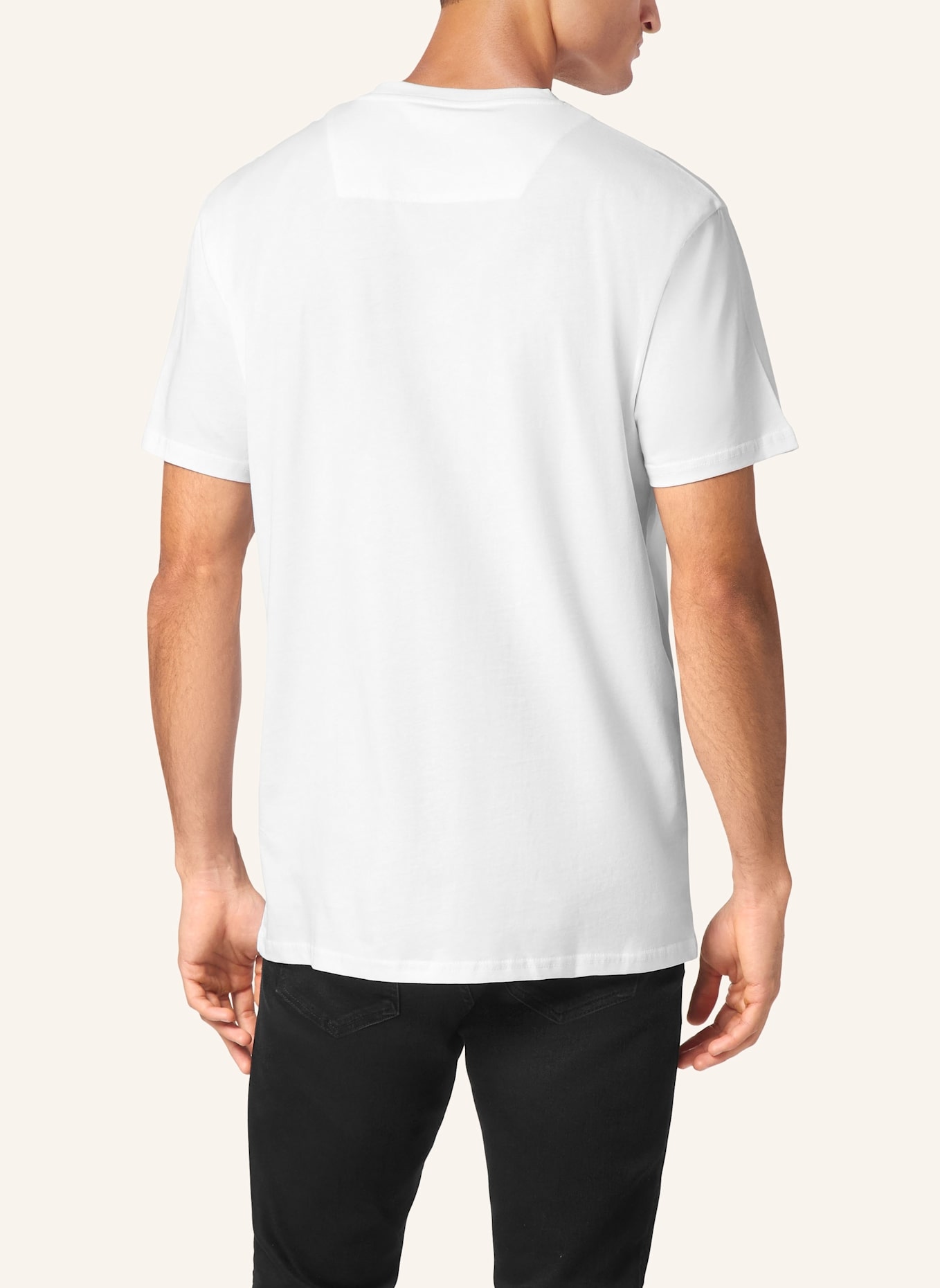 PHILIPP PLEIN T-Shirt Rundhalsausschnitt: WEISS