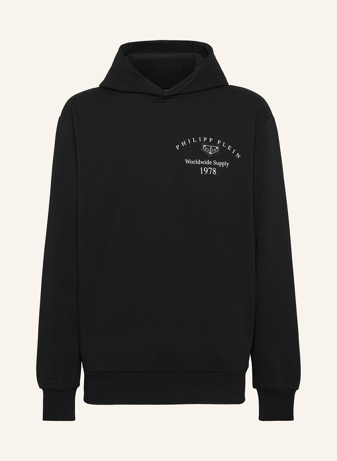 PHILIPP PLEIN Kapuzen-Sweatshirt: SCHWARZ