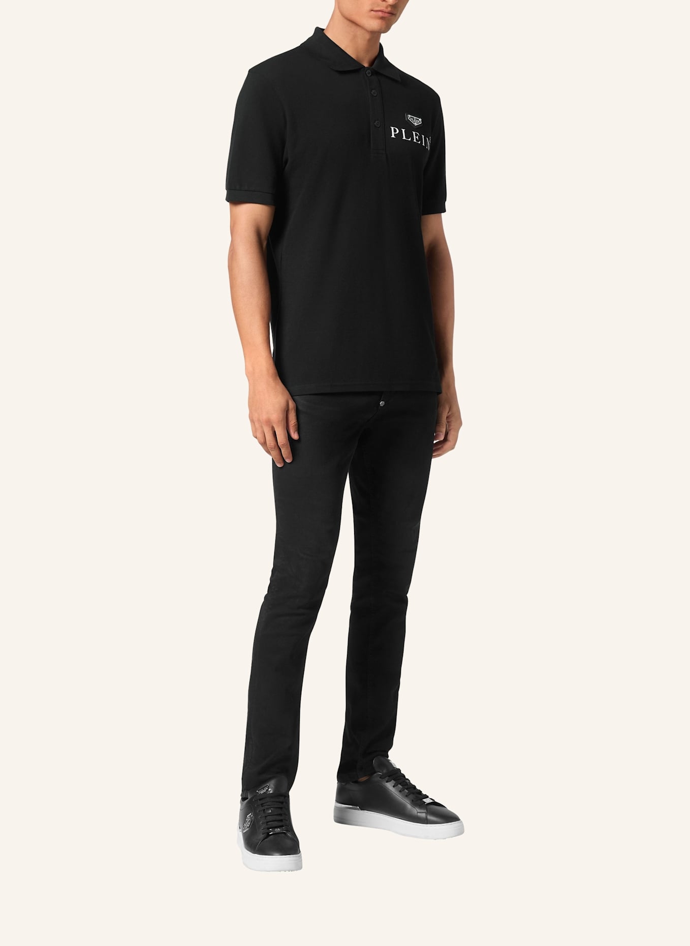 PHILIPP PLEIN Polohemd ICONIC PLEIN: SCHWARZ