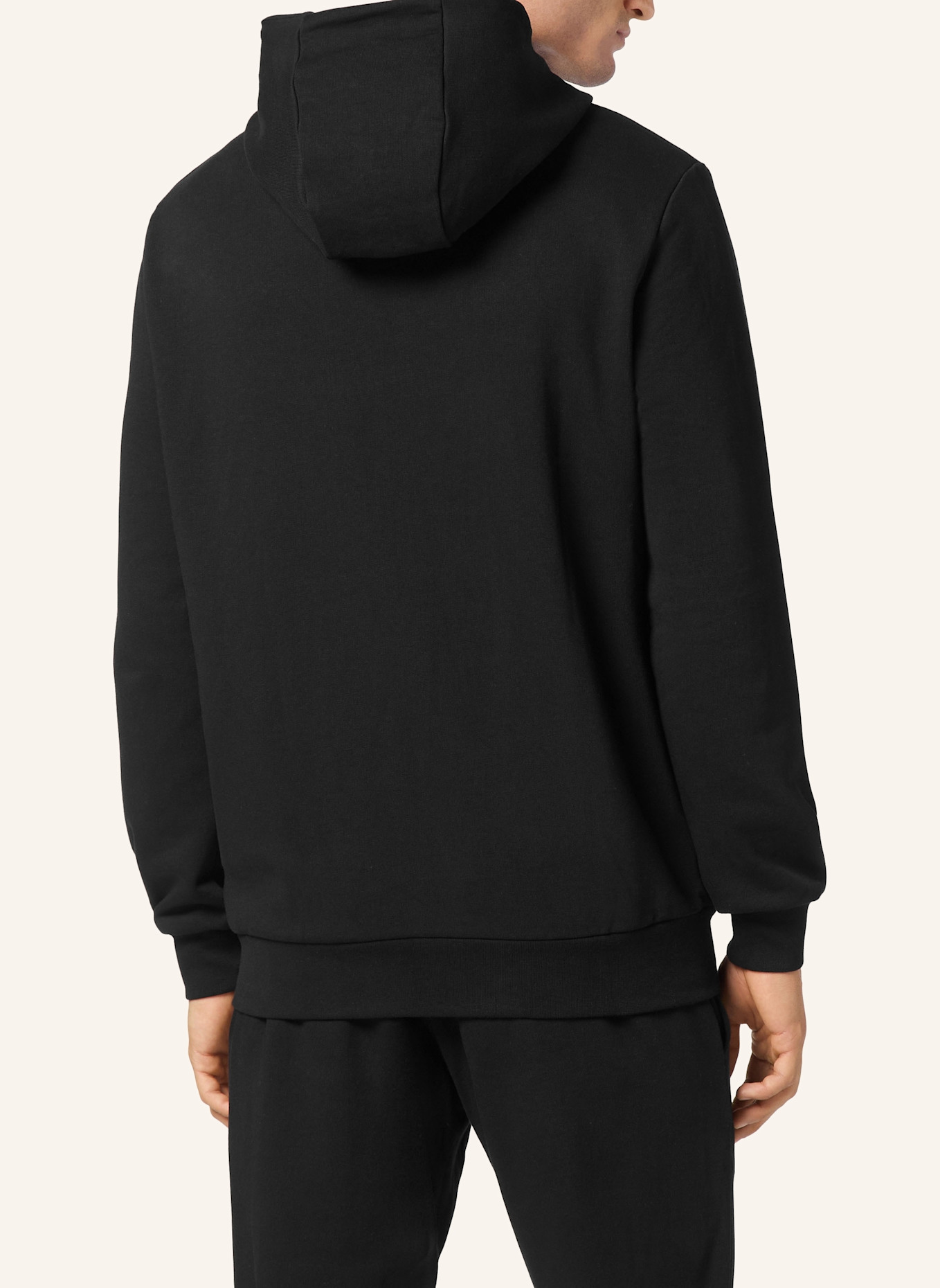 PHILIPP PLEIN Sweatjacke mit Kapuze ICONIC PLEIN: SCHWARZ