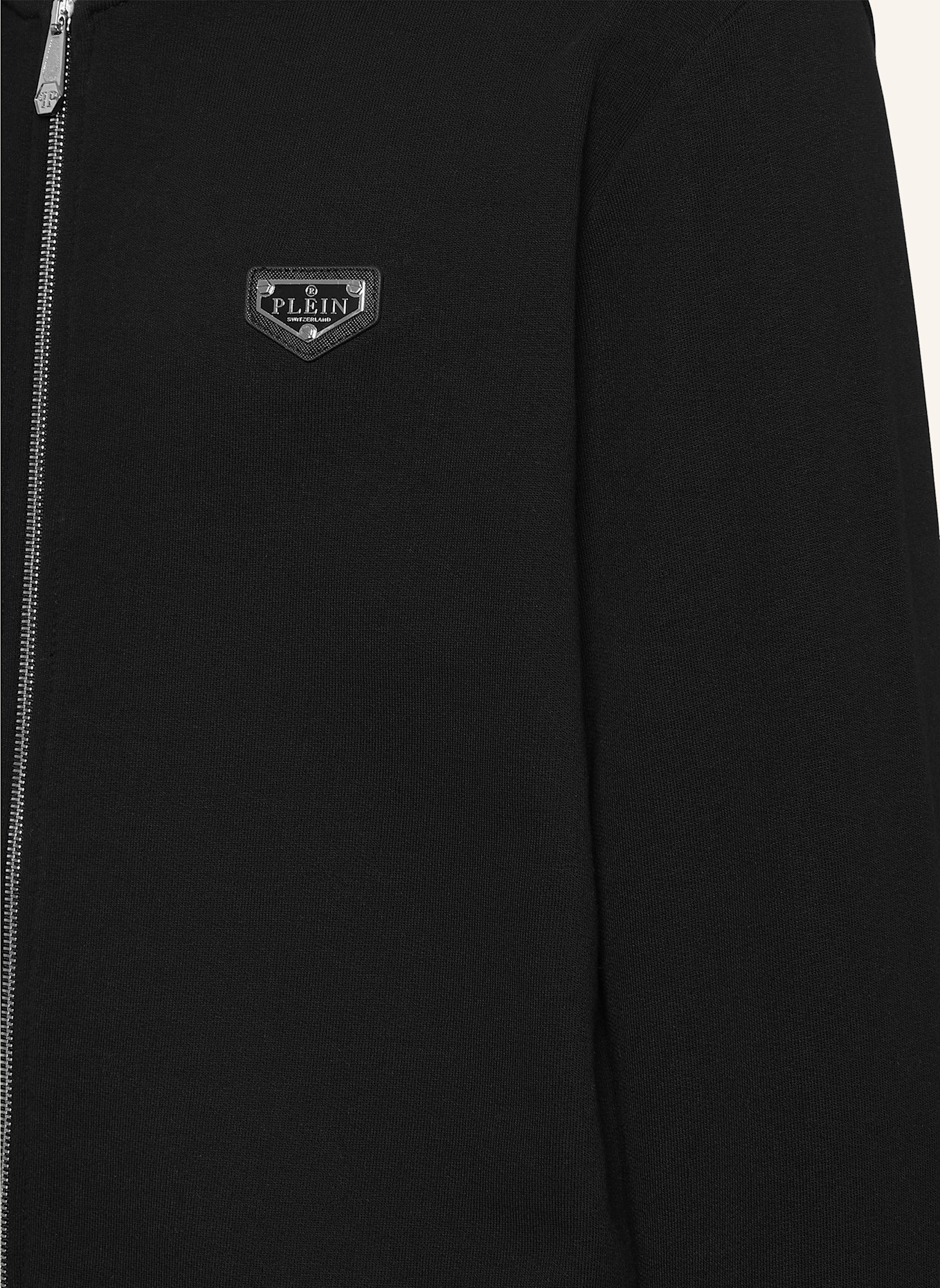 PHILIPP PLEIN Sweatjacke mit Kapuze ICONIC PLEIN: SCHWARZ