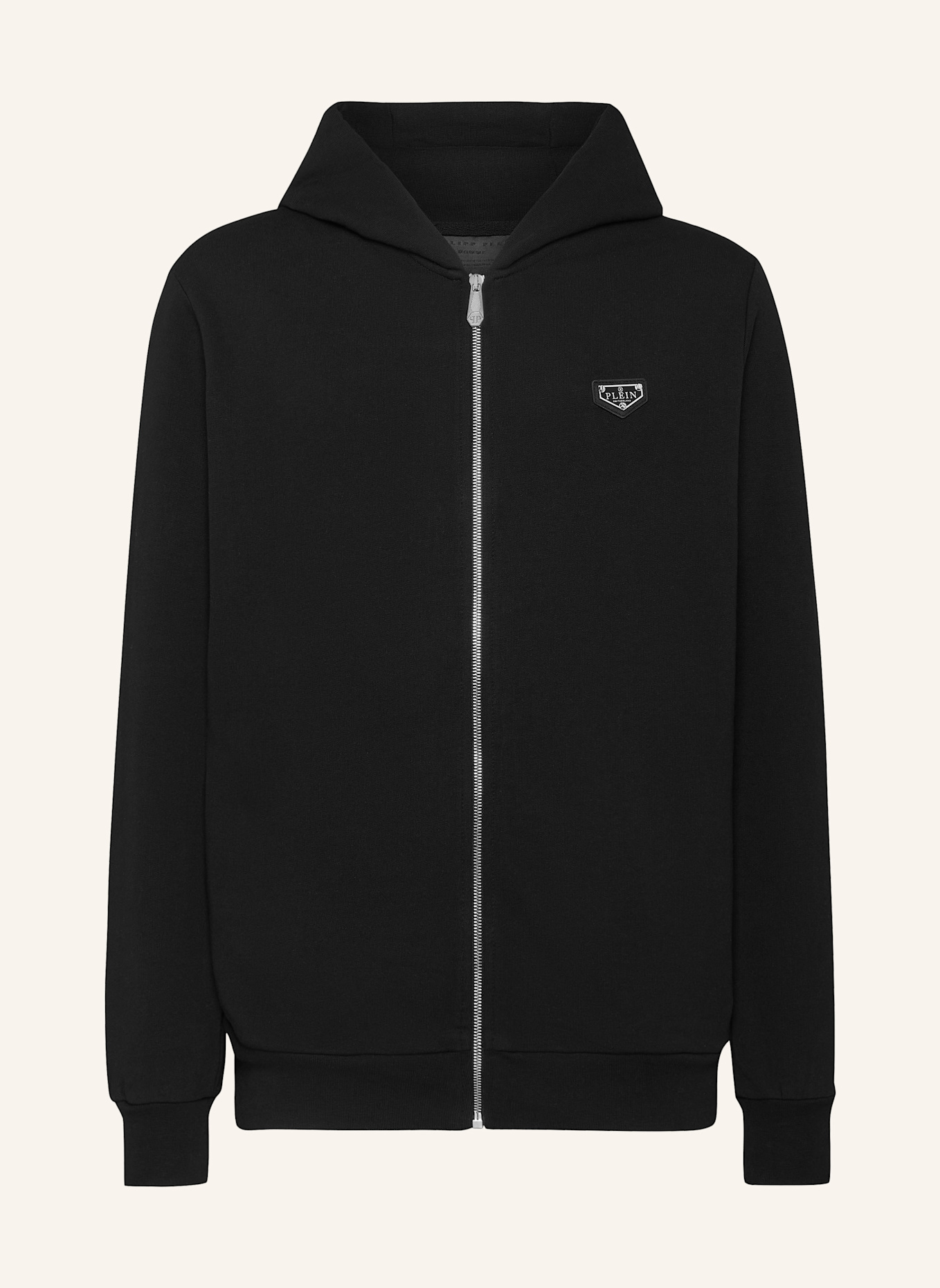 PHILIPP PLEIN Sweatjacke mit Kapuze ICONIC PLEIN: SCHWARZ