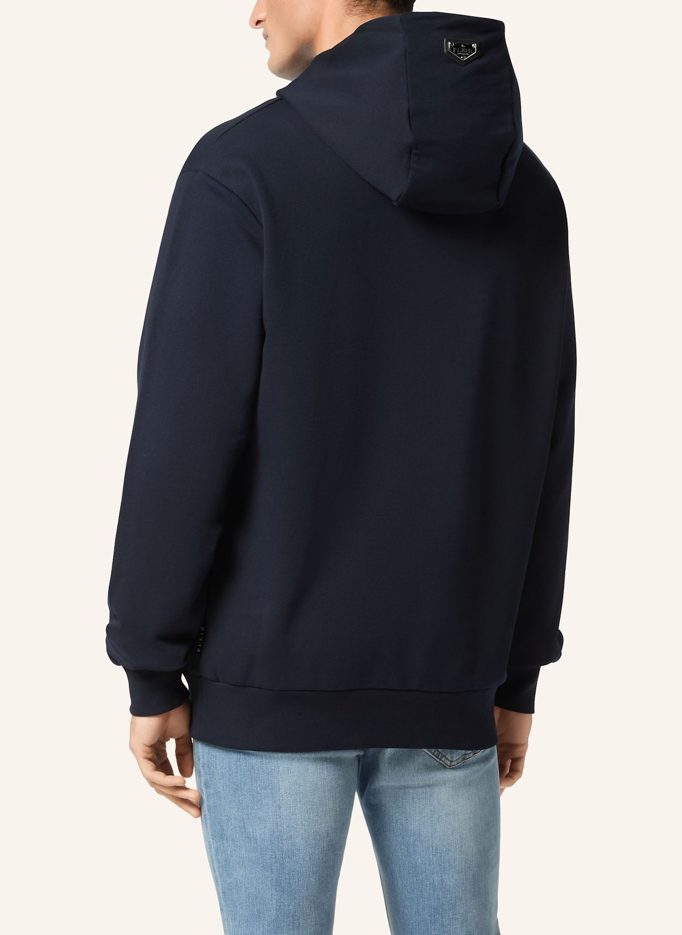 PHILIPP PLEIN Sweatshirt mit Kapuze KING PLEIN: DUNKELBLAU