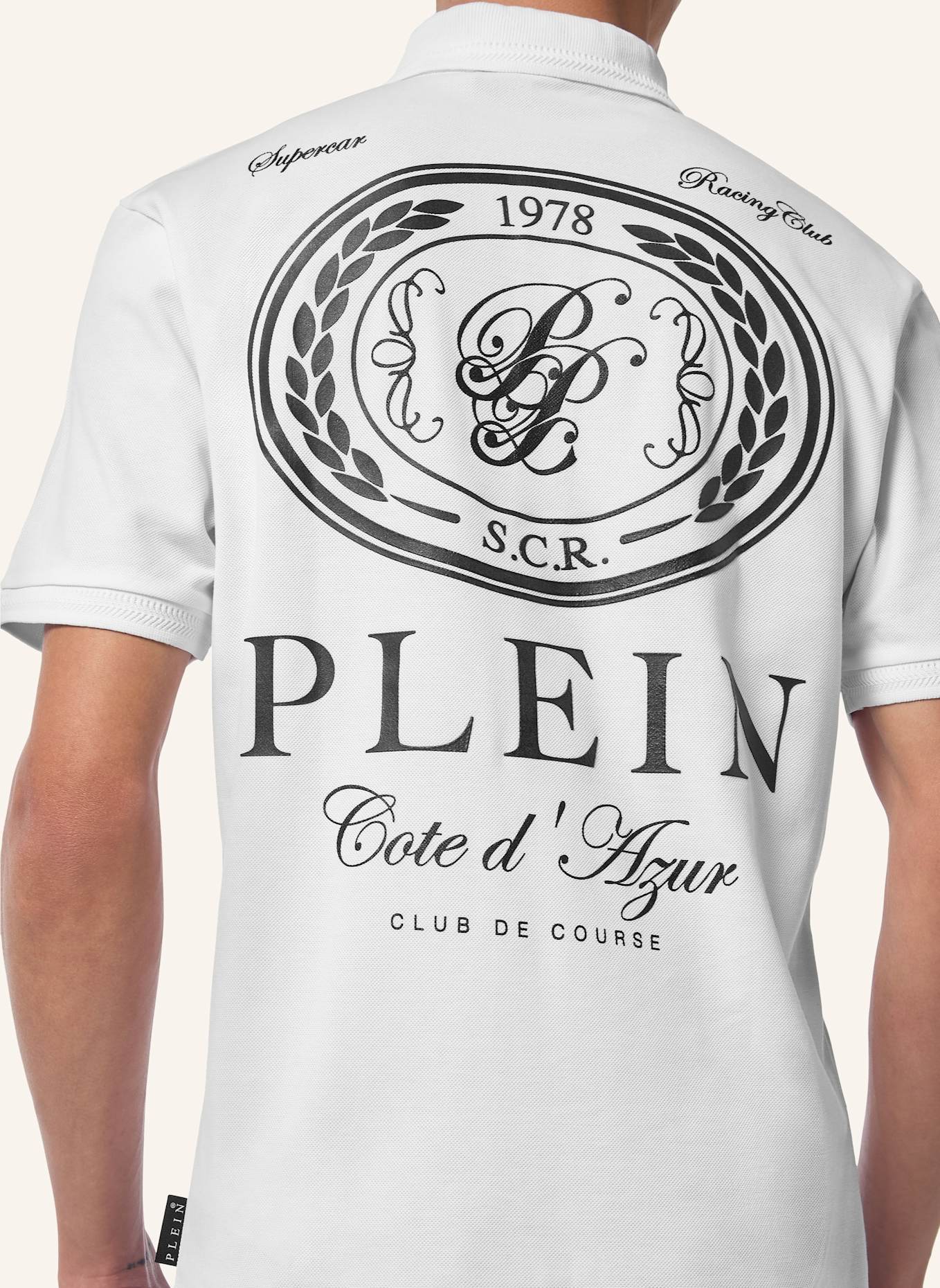 PHILIPP PLEIN Polohemd: WEISS
