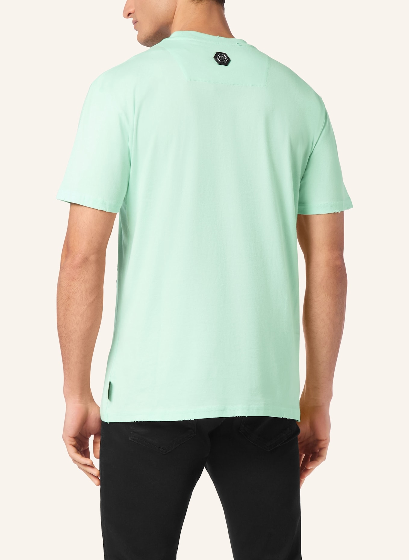 PHILIPP PLEIN T-Shirt Rundhalsausschnitt D AZUR: GRÜN