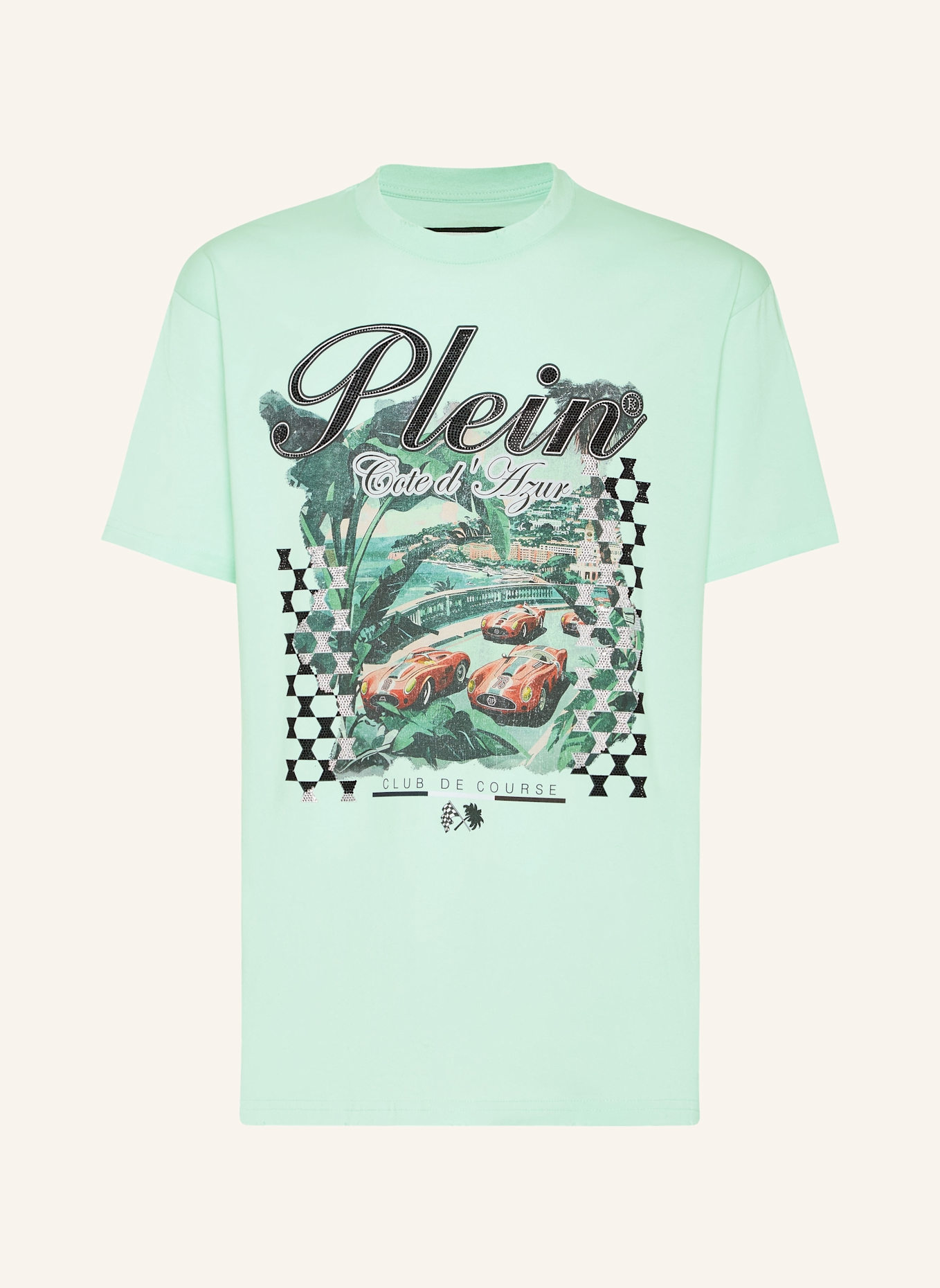 PHILIPP PLEIN T-Shirt Rundhalsausschnitt D AZUR: GRÜN