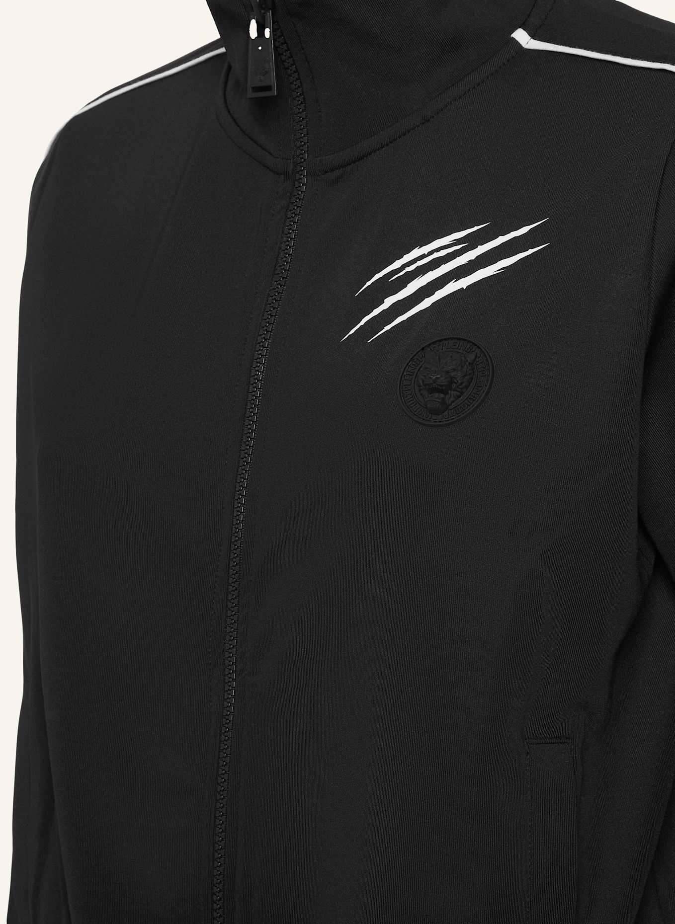 PLEIN SPORT Sweatjacke: SCHWARZ