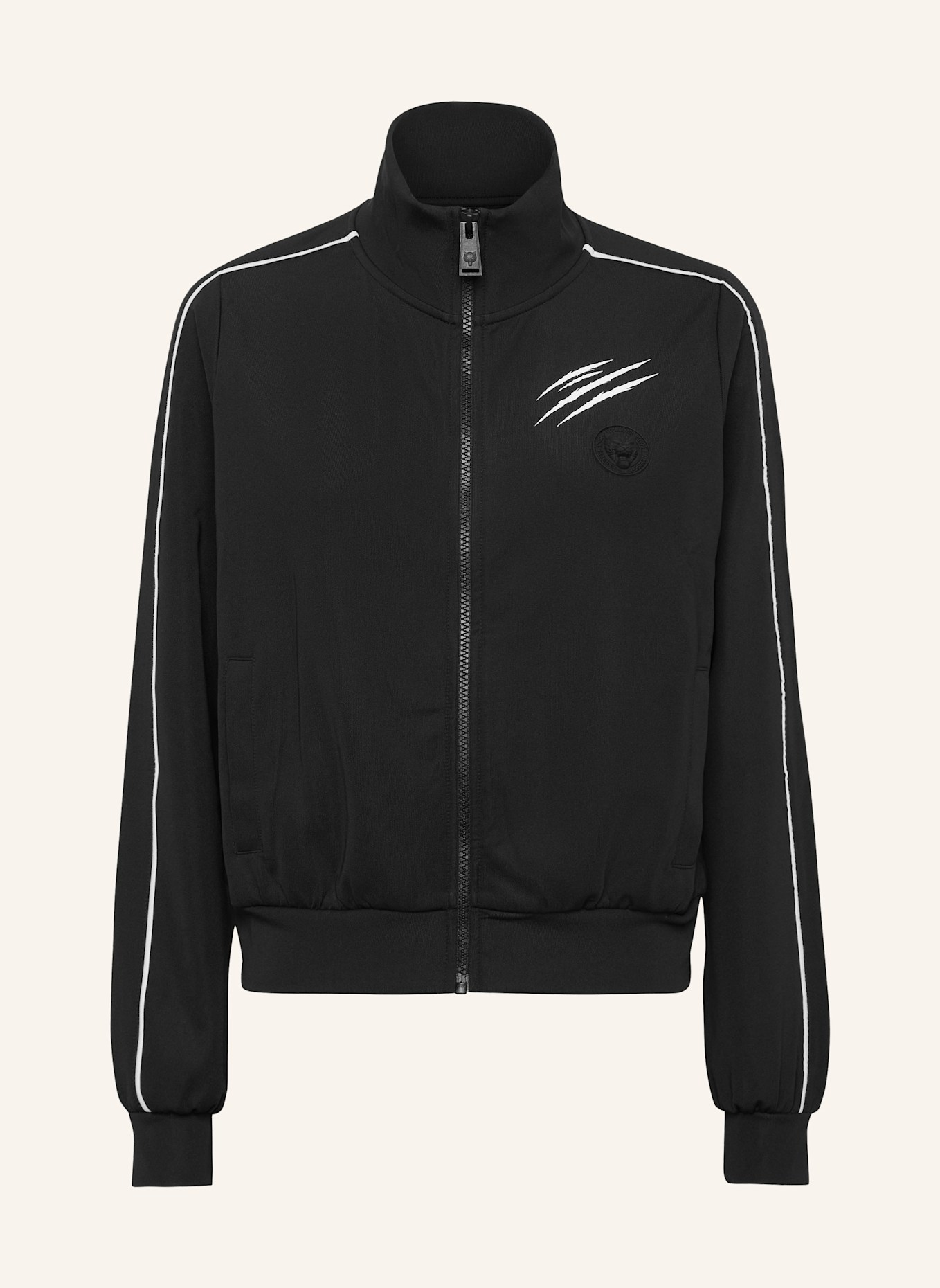 PLEIN SPORT Sweatjacke: SCHWARZ