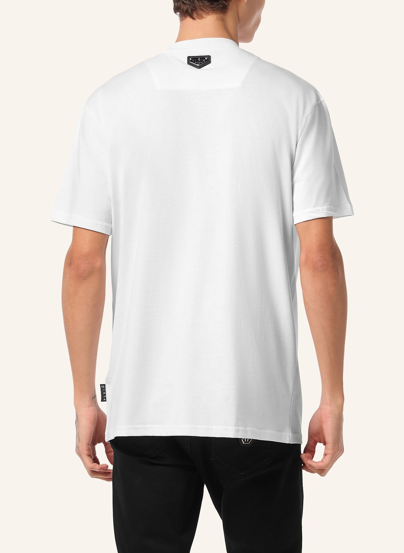 PHILIPP PLEIN T-Shirt Rundhalsausschnitt Milan: WEISS
