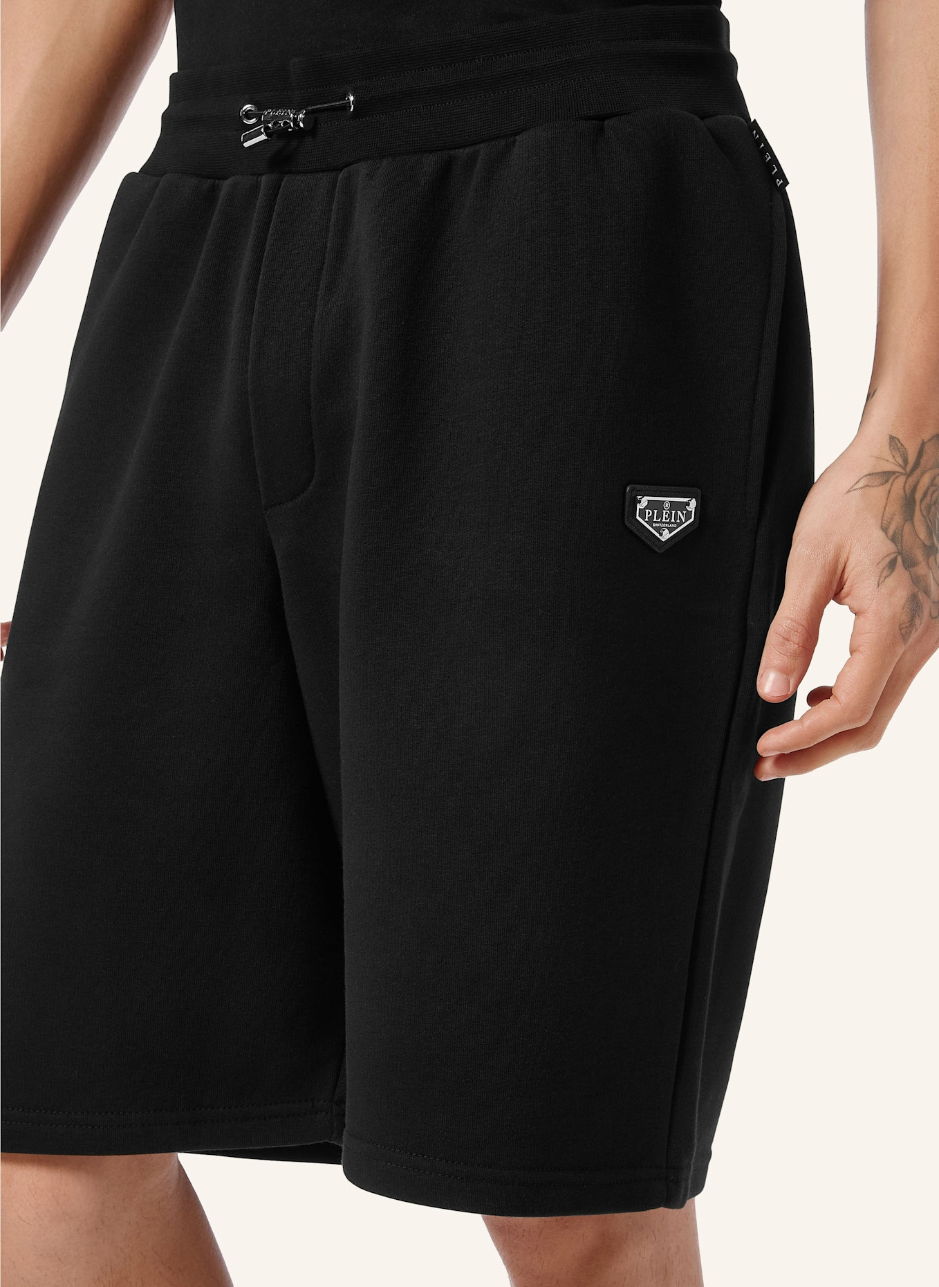 PHILIPP PLEIN Sport Shorts: SCHWARZ