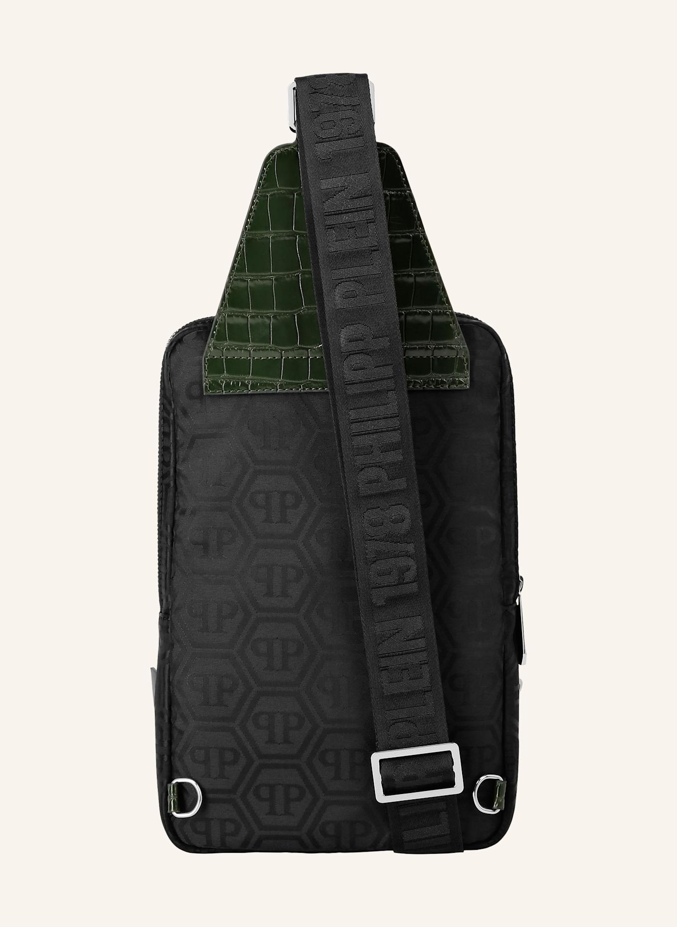 PHILIPP PLEIN Kreuzkörper MONOGRAM: SCHWARZ