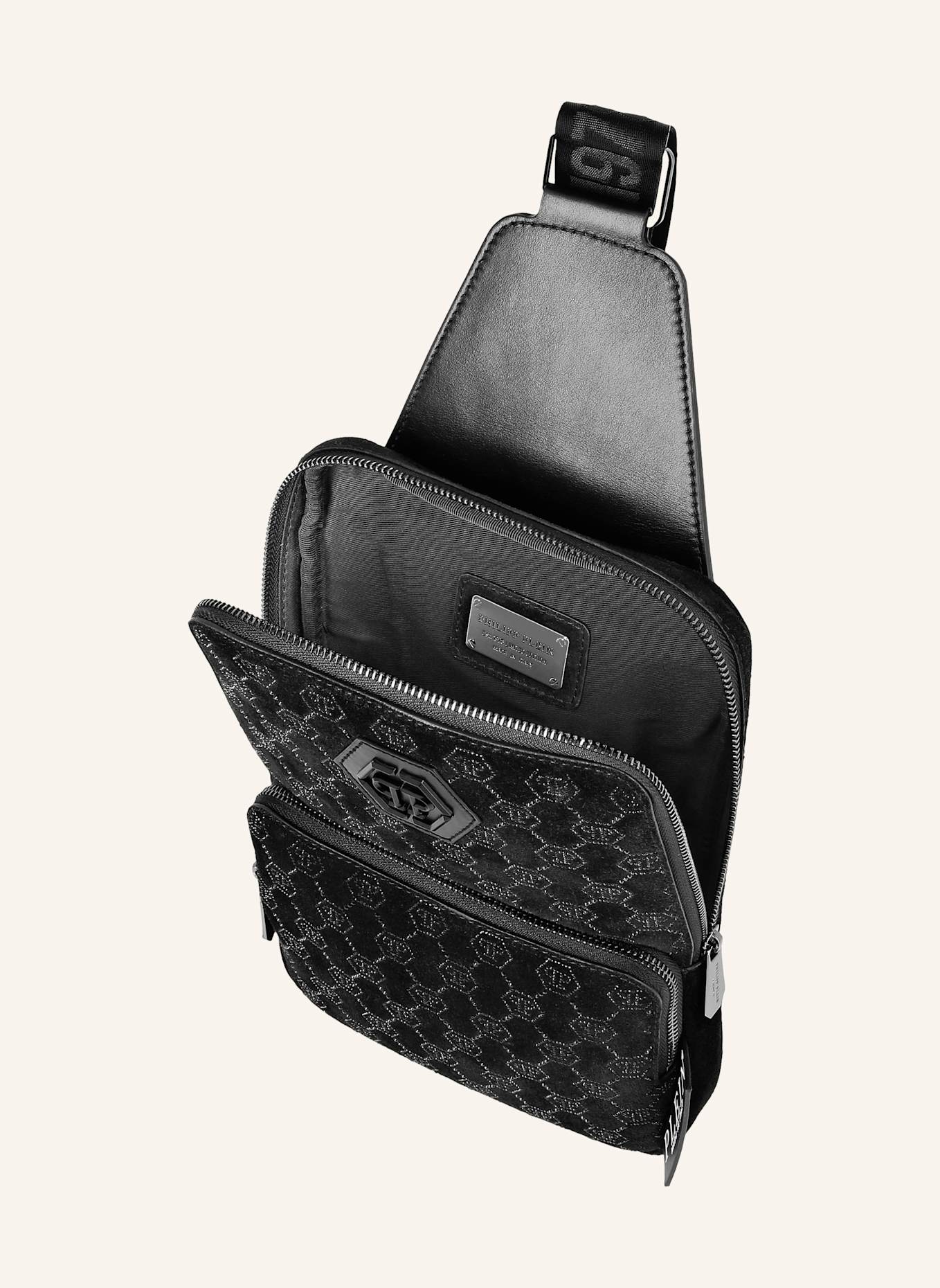 PHILIPP PLEIN Kreuzkörper MONOGRAM: SCHWARZ