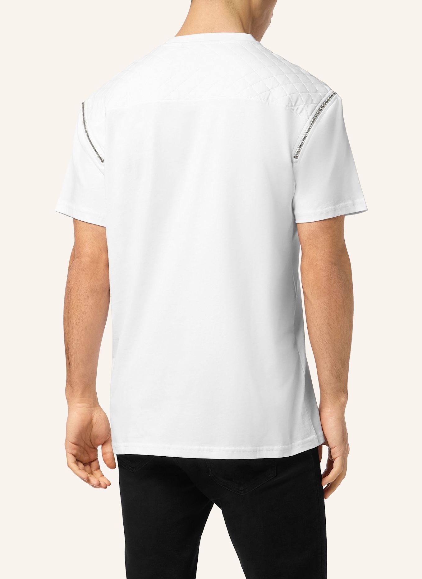 PHILIPP PLEIN T-Shirt Rundhalsausschnitt Ss: WEISS