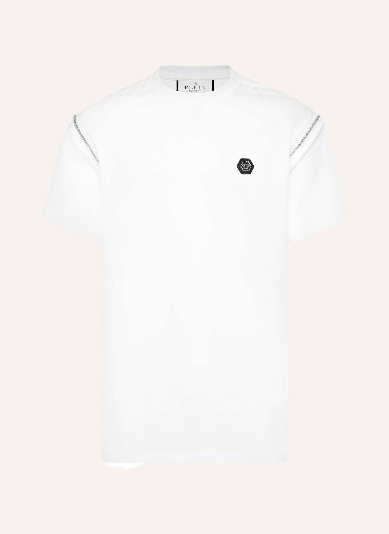 PHILIPP PLEIN T-Shirt Rundhalsausschnitt Ss: WEISS