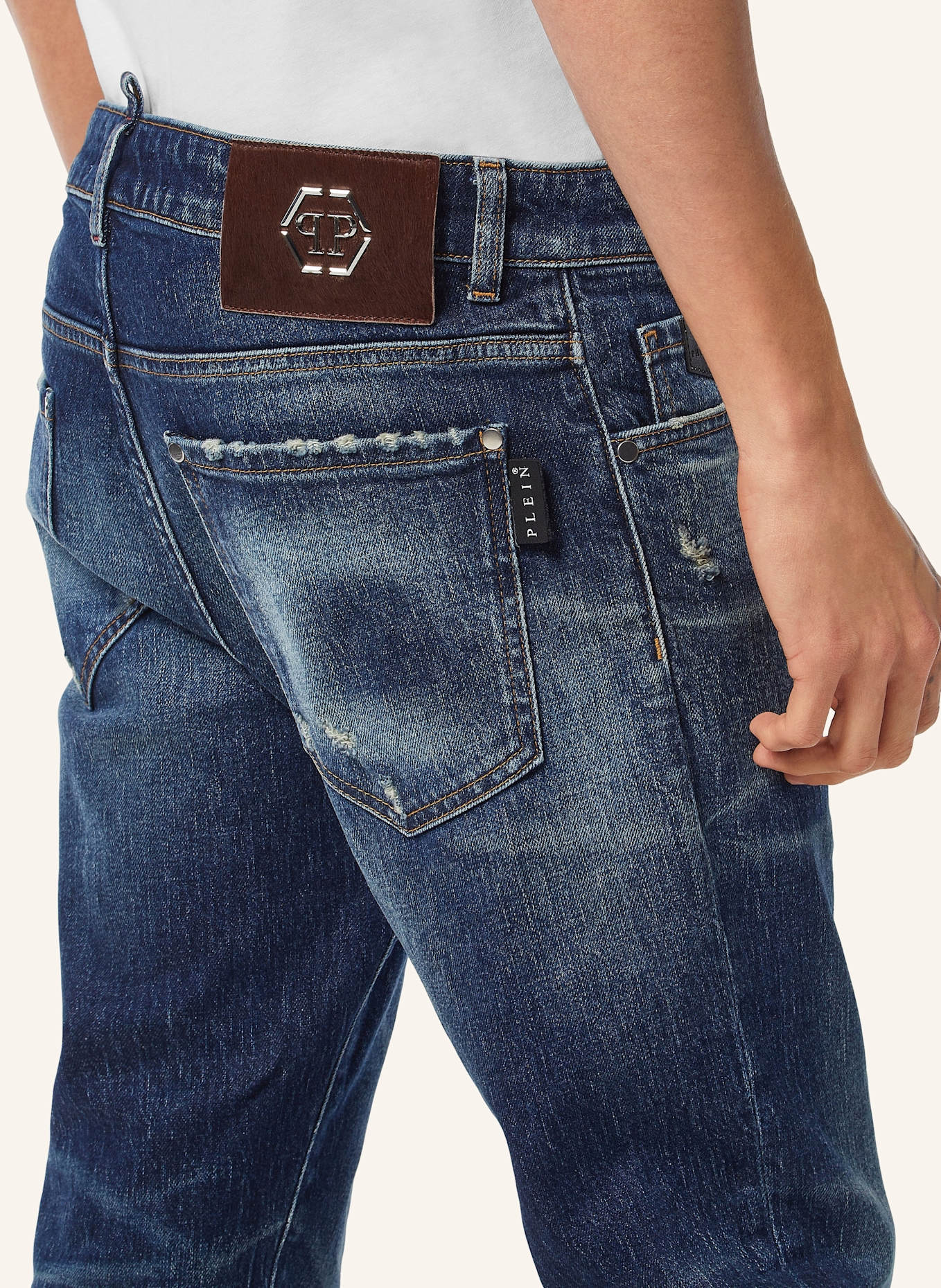 PHILIPP PLEIN Supergerader Schnitt: BLAU