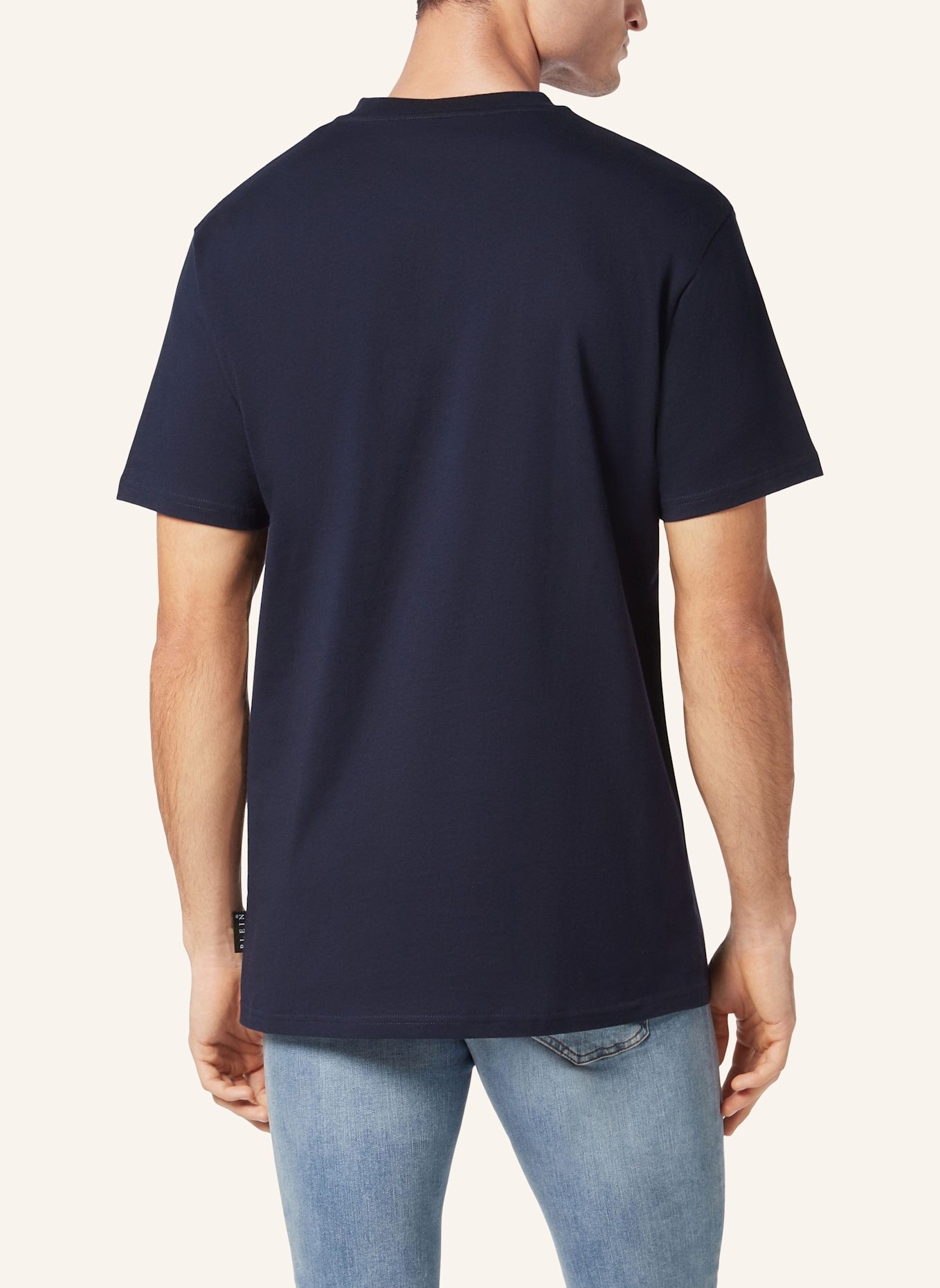 PHILIPP PLEIN T-Shirt Rundhalsausschnitt Ss: DUNKELBLAU
