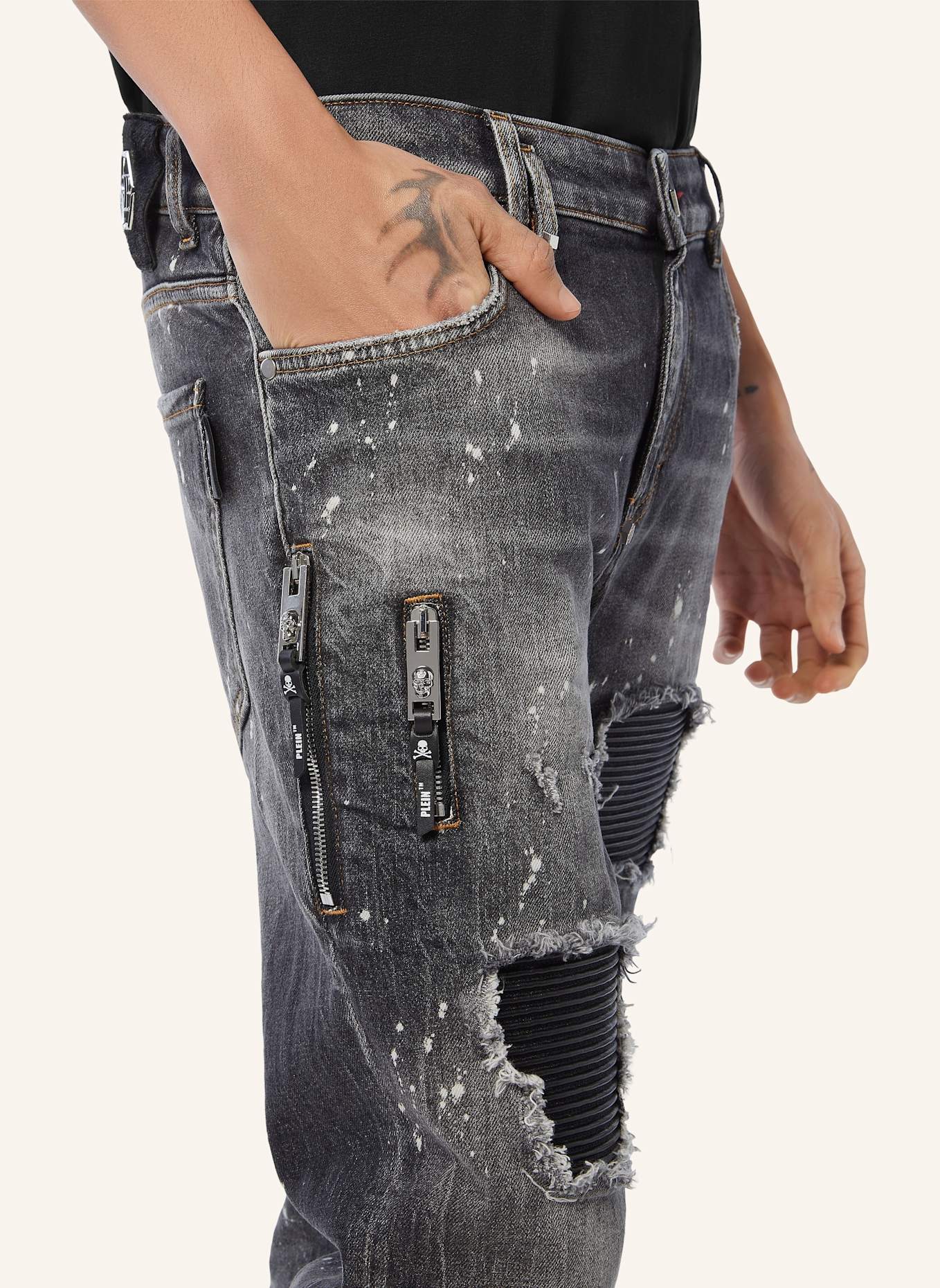 PHILIPP PLEIN Rockstar-Fit ROCK STAR: SCHWARZ