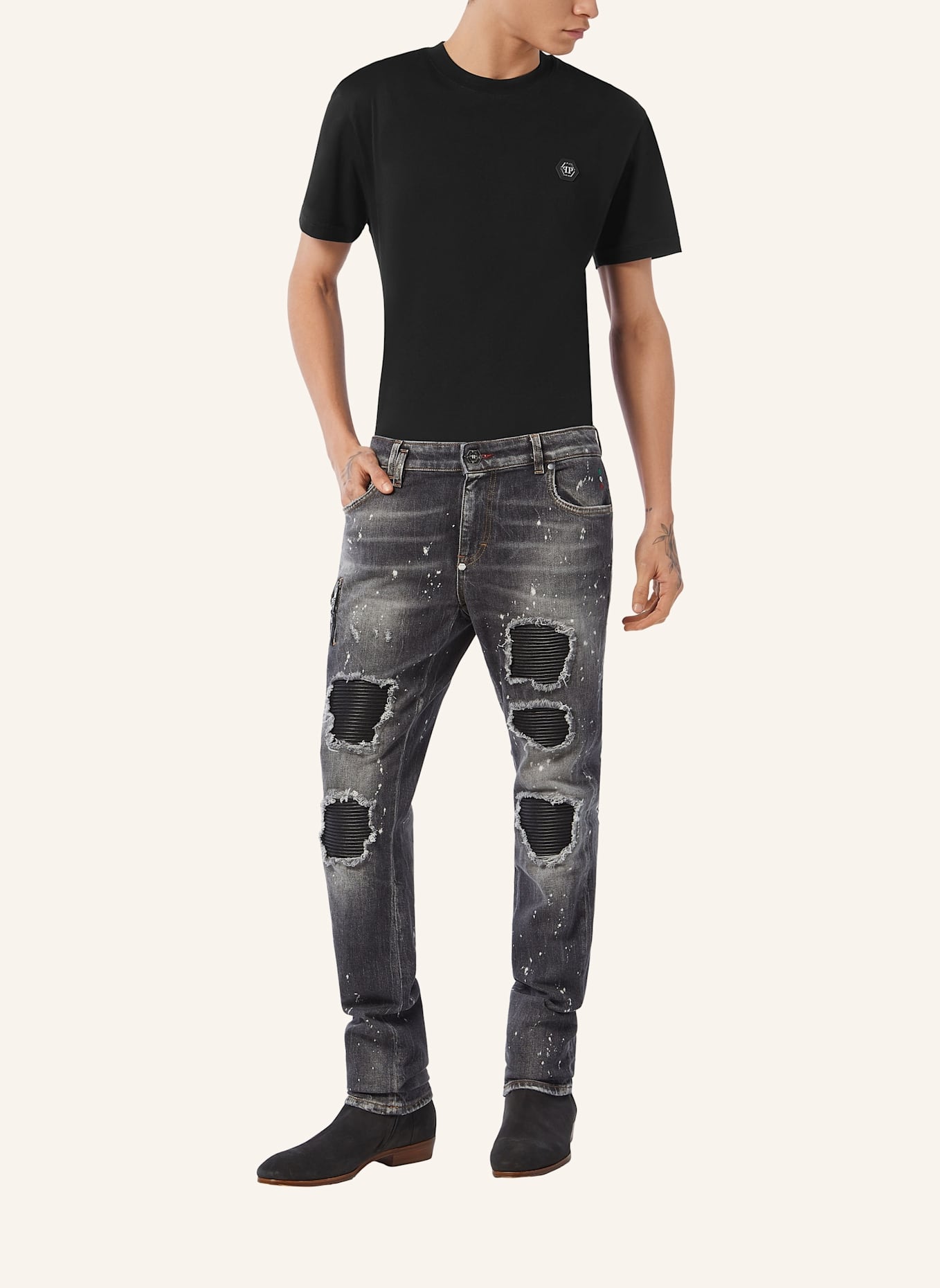 PHILIPP PLEIN Rockstar-Fit ROCK STAR: SCHWARZ