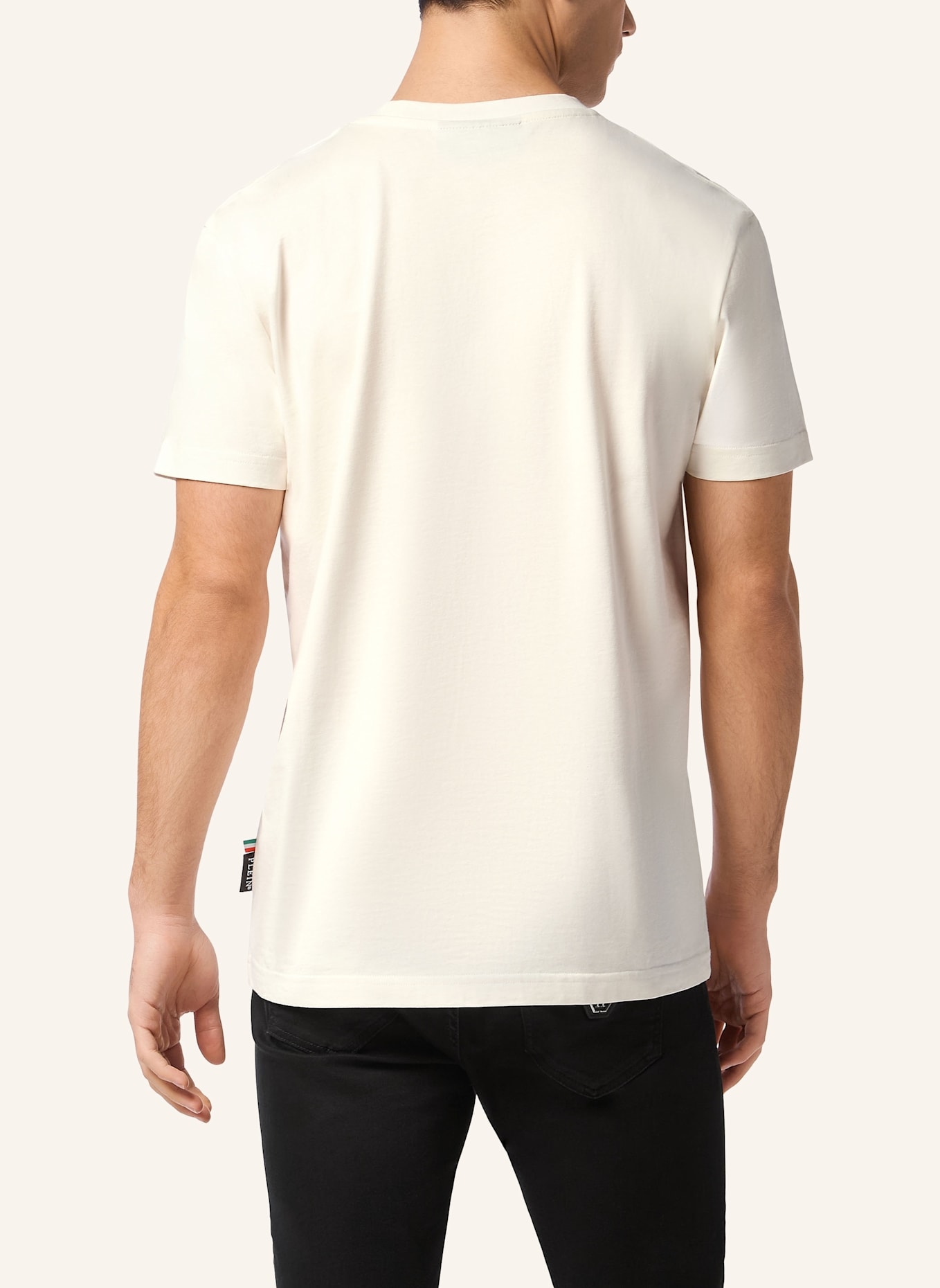 PHILIPP PLEIN T-Shirt Rundhalsausschnitt Ss SKULL: SCHWARZ