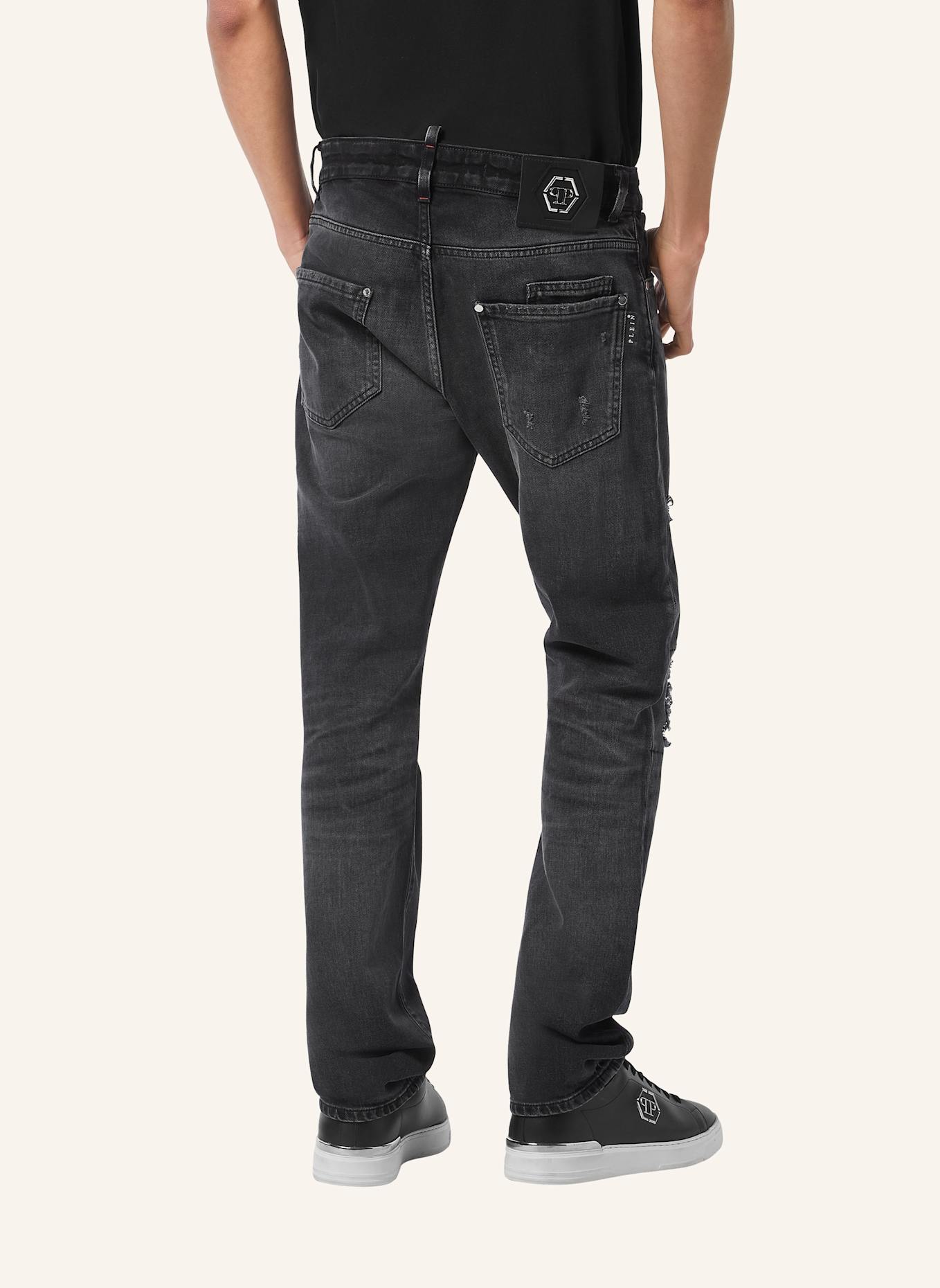 PHILIPP PLEIN Straight Supreme HEXAGON: SCHWARZ