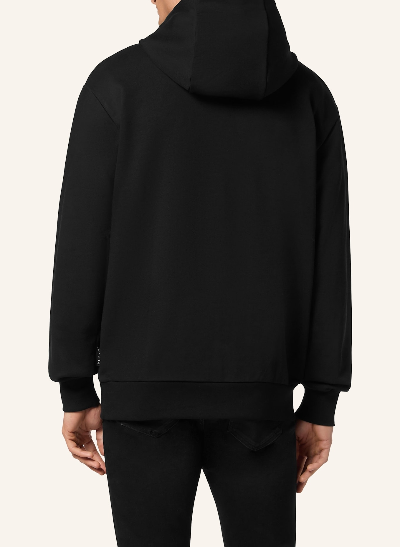 PHILIPP PLEIN Kapuzen-Sweatshirt SNAKE: SCHWARZ