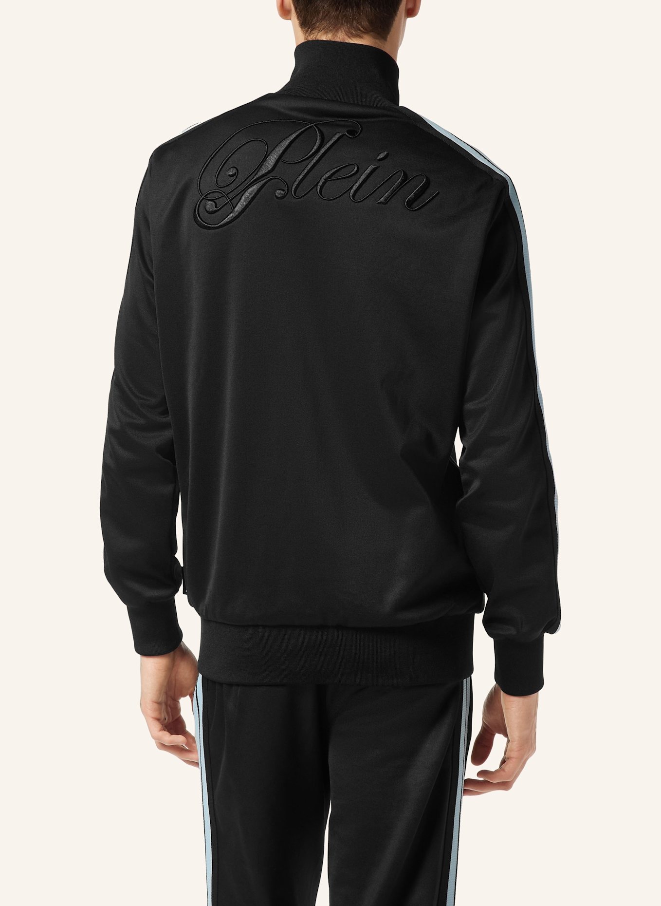 PHILIPP PLEIN Jogging-Jacke: SCHWARZ