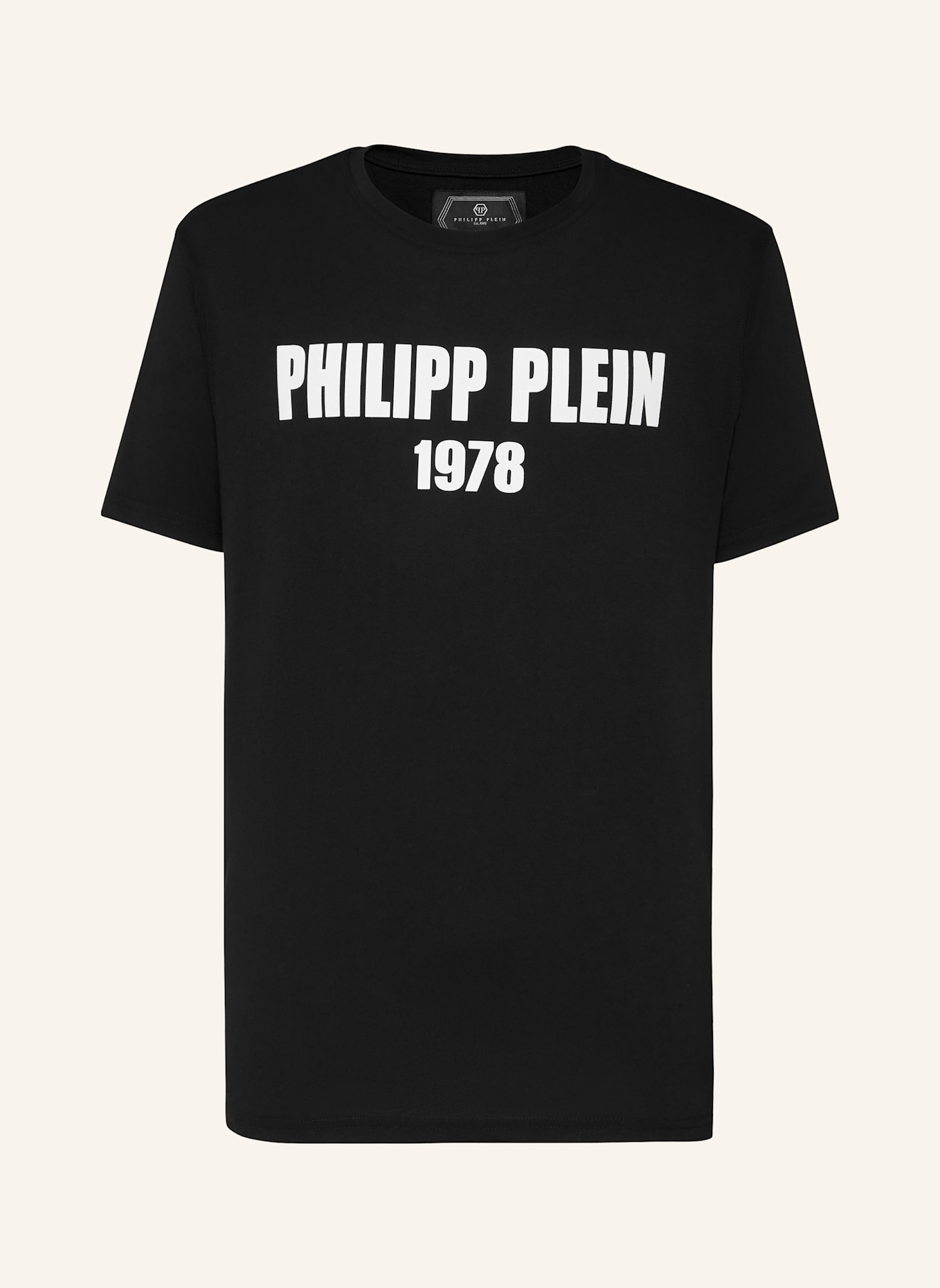 PHILIPP PLEIN T-Shirt Rundhalsausschnitt Ss: SCHWARZ