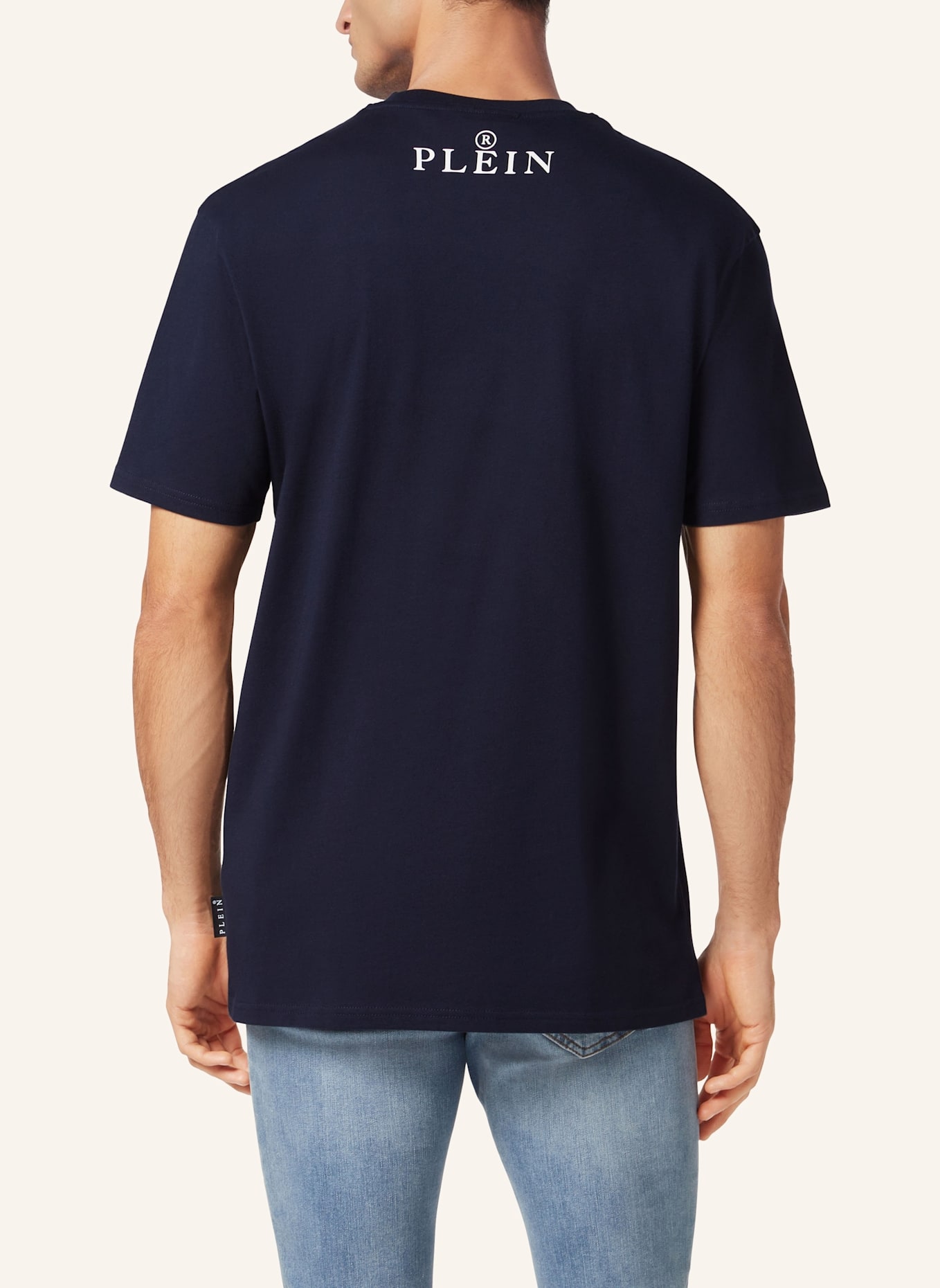 PHILIPP PLEIN T-Shirt Rundhalsausschnitt Ss CREST: DUNKELBLAU