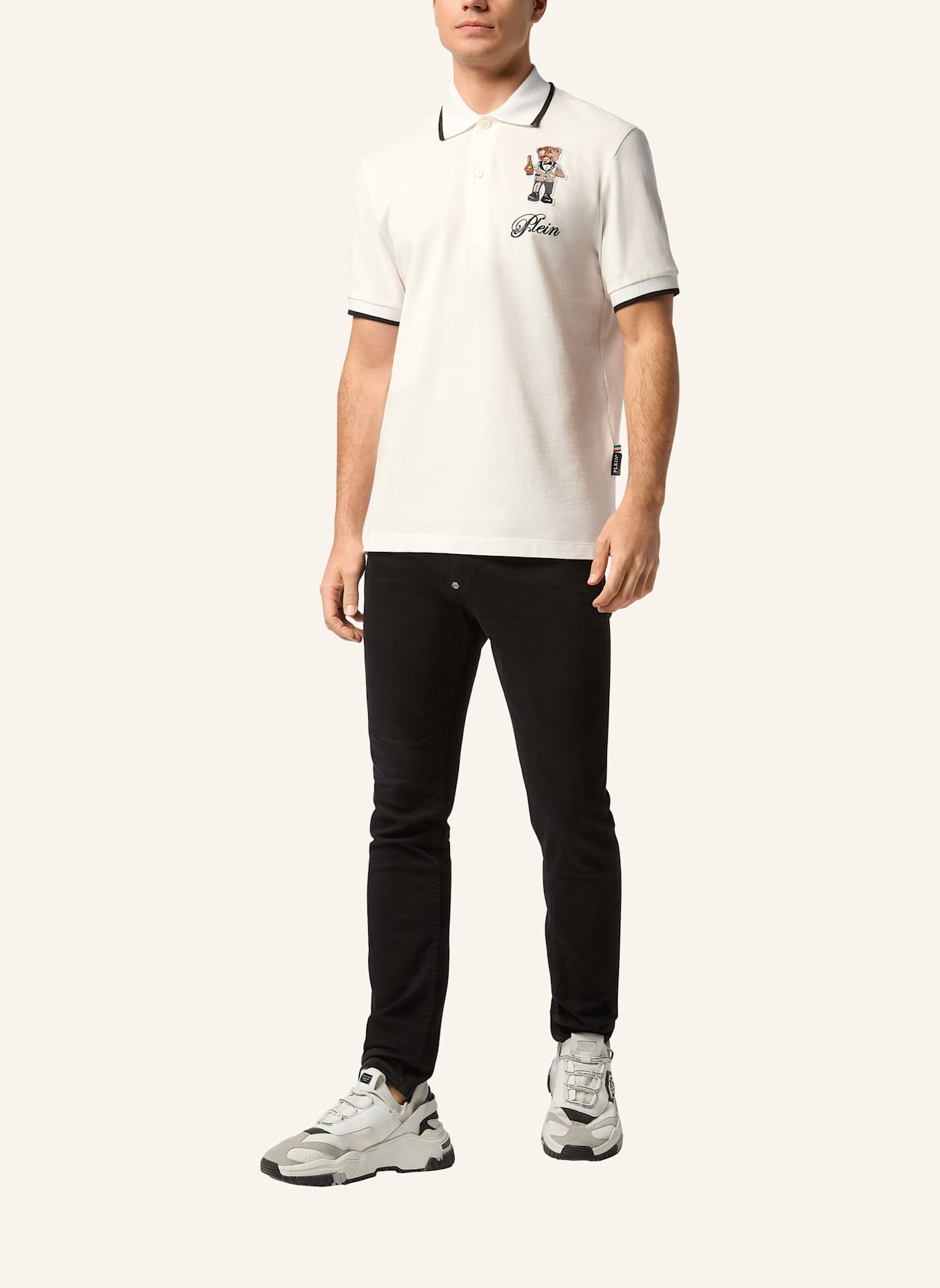 PHILIPP PLEIN Poloshirt Ss TEDDY: SCHWARZ