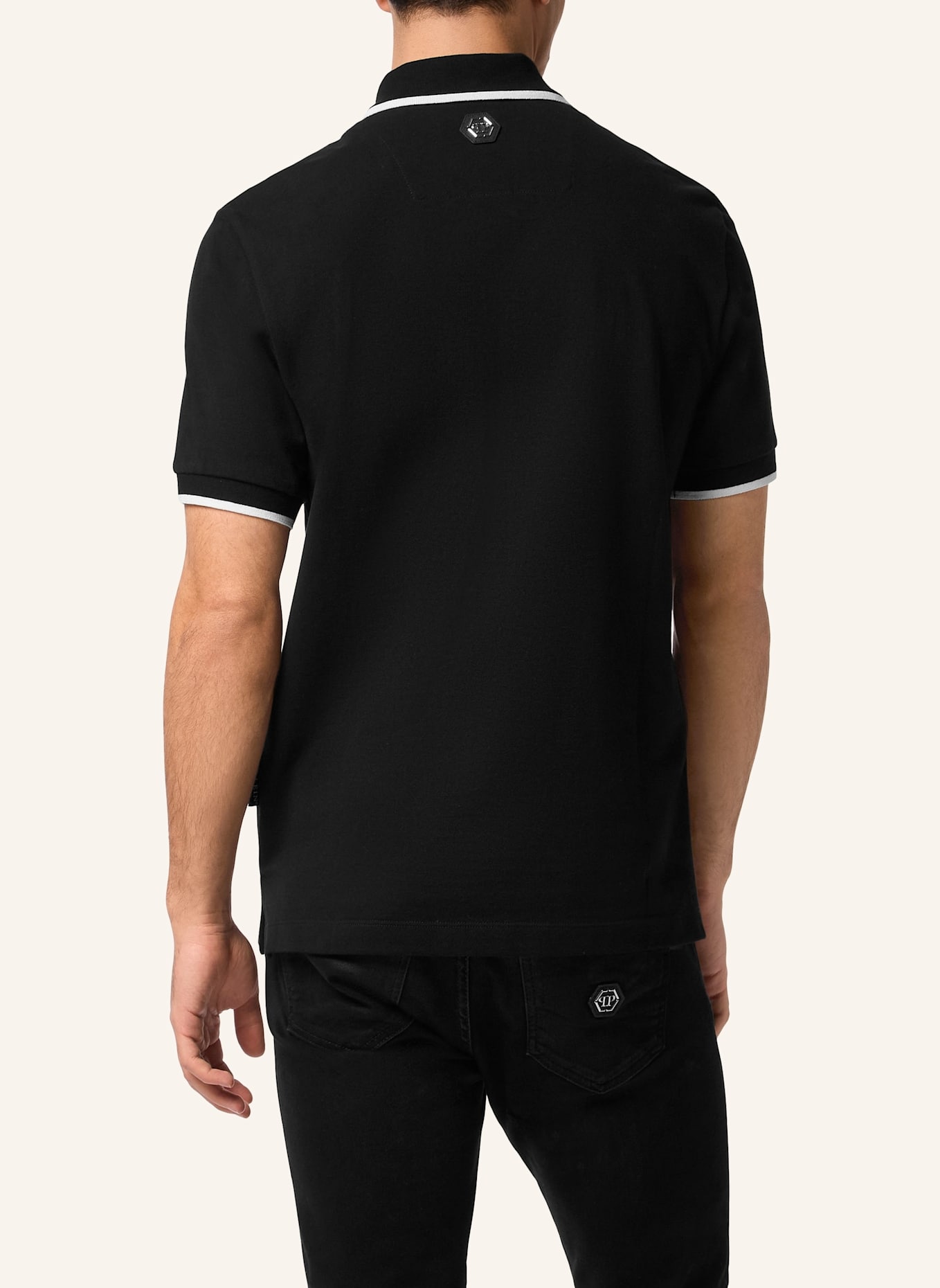 PHILIPP PLEIN Poloshirt Ss TEDDY: SCHWARZ