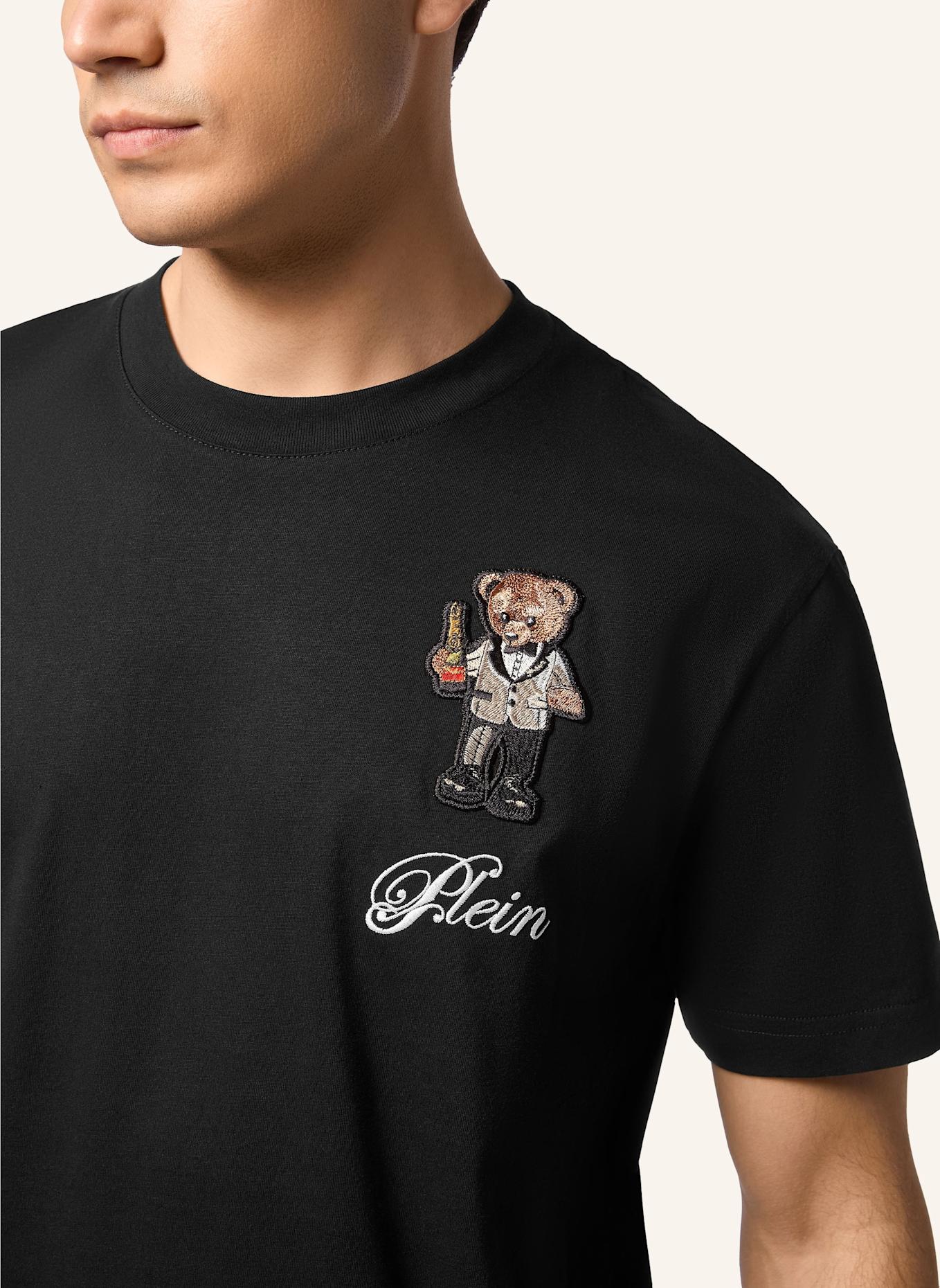PHILIPP PLEIN T-Shirt Rundhalsausschnitt Ss TEDDY: SCHWARZ