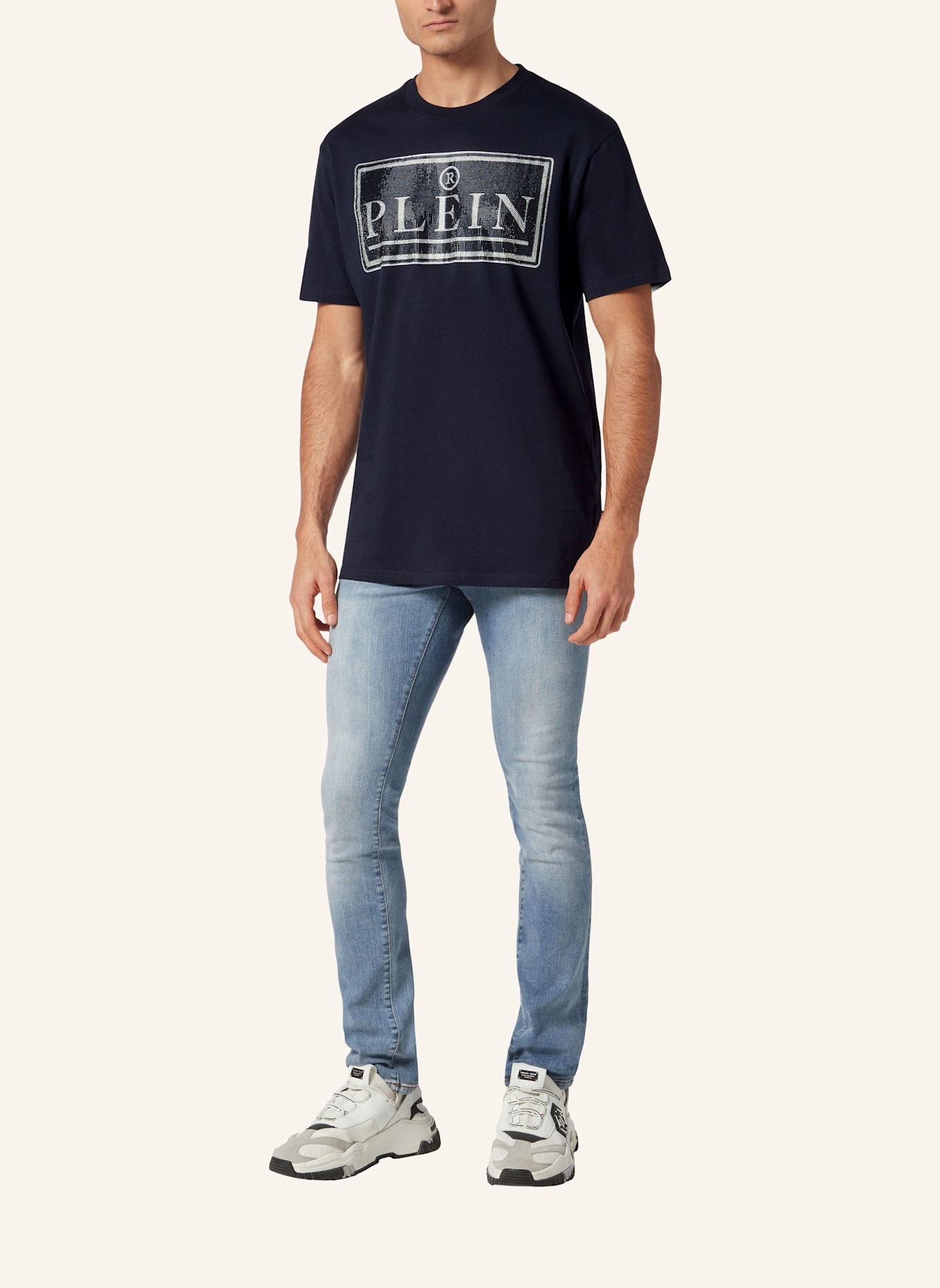 PHILIPP PLEIN PHILIPP PLEIN T-Shirt: DUNKELBLAU