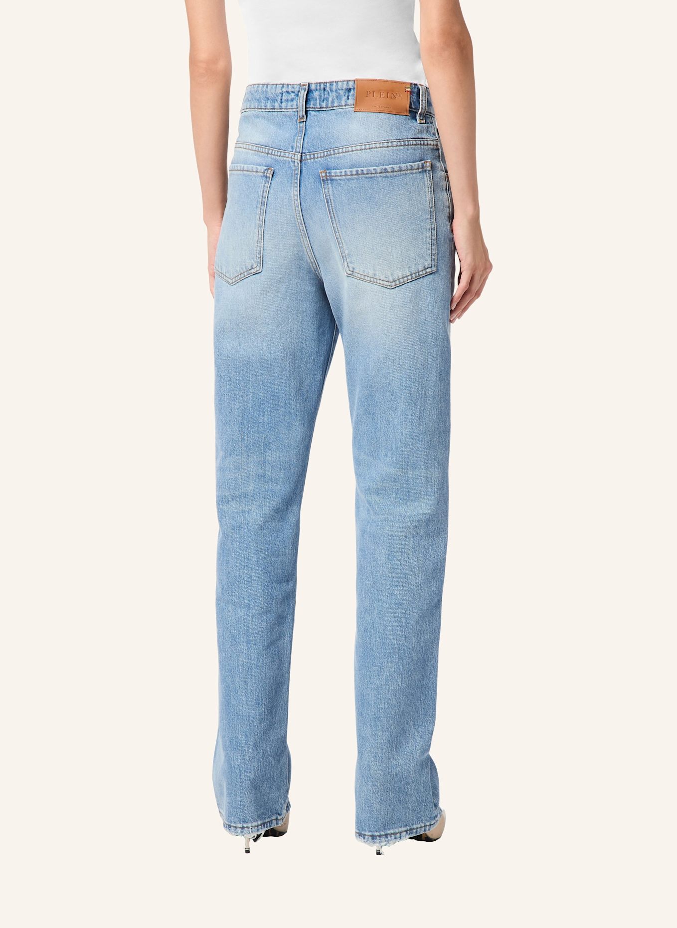 PHILIPP PLEIN Gerader Schnitt: HELLBLAU