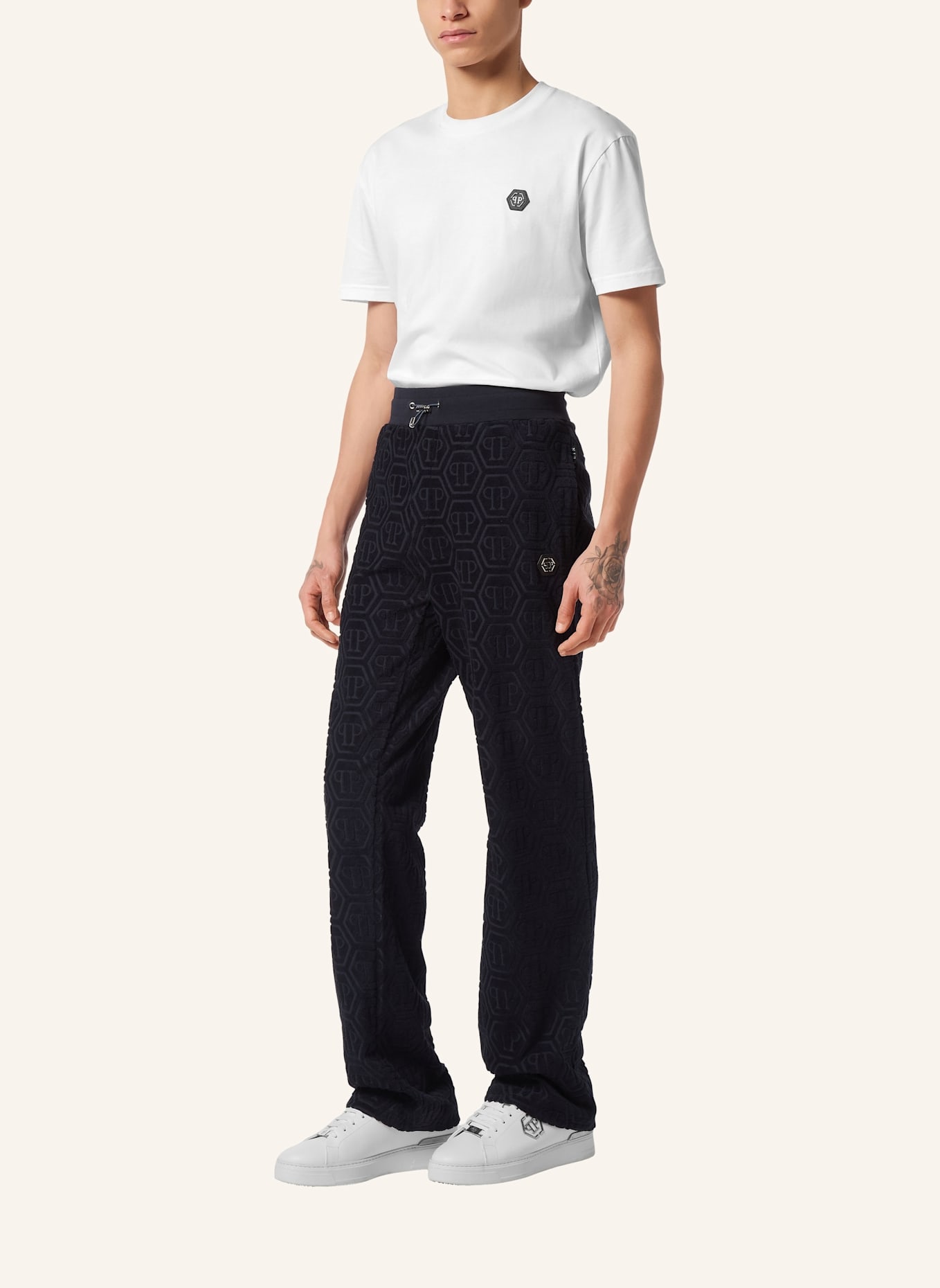 PHILIPP PLEIN Jogginghosen MONOGRAM: DUNKELBLAU