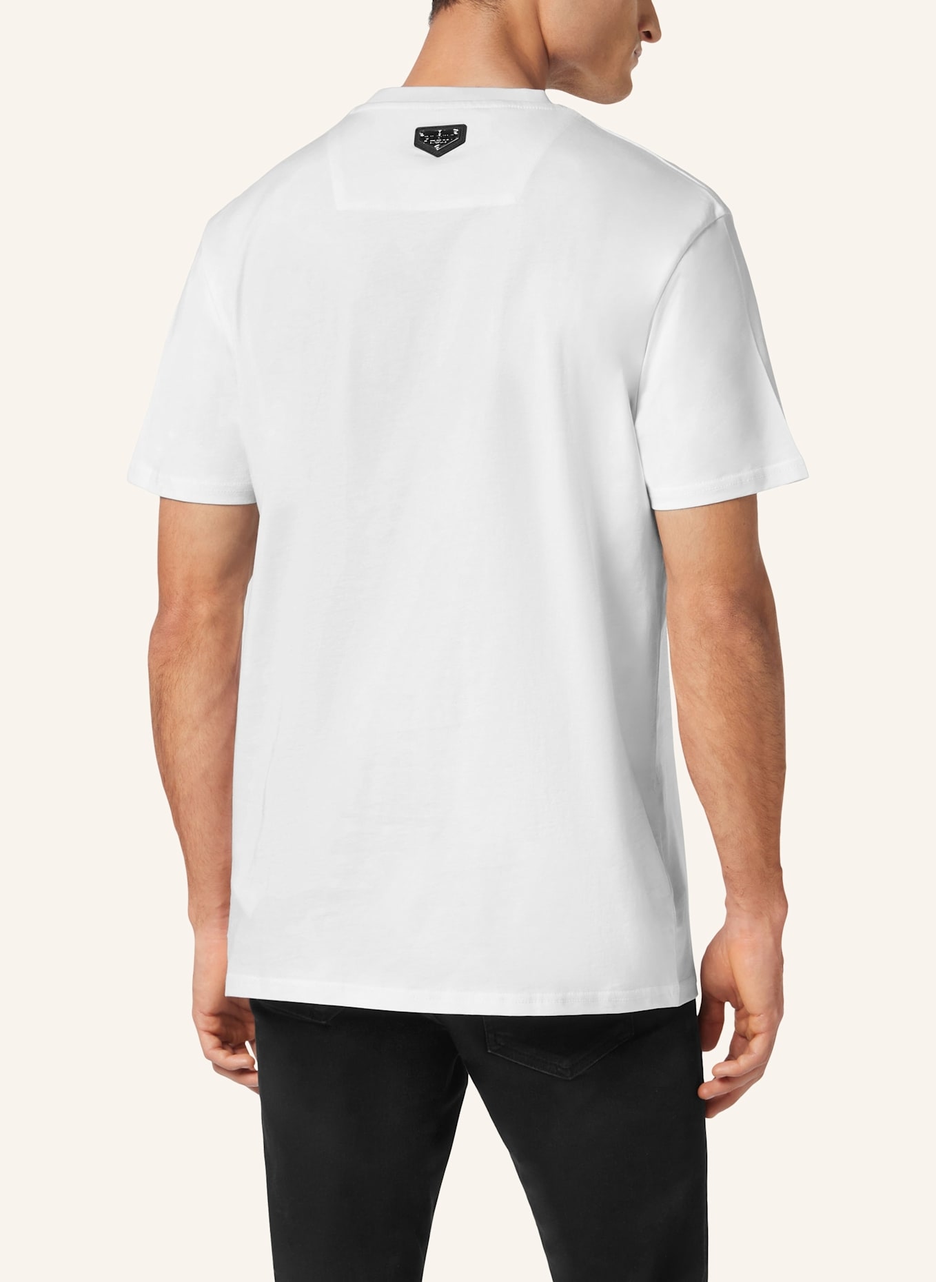 PHILIPP PLEIN T-Shirt Rundhalsausschnitt Ss: WEISS