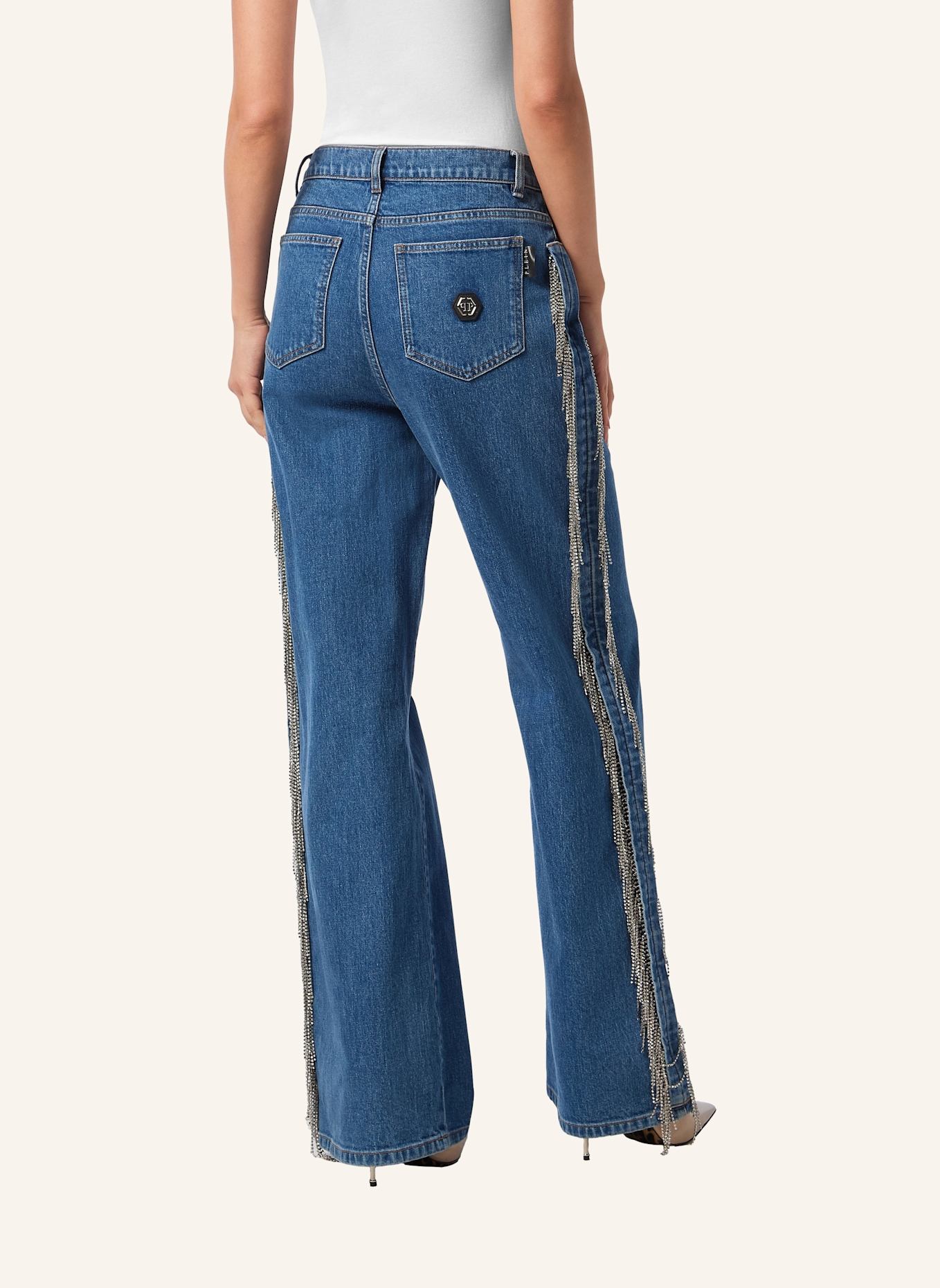 PHILIPP PLEIN Skater-Passform: HELLGRAU