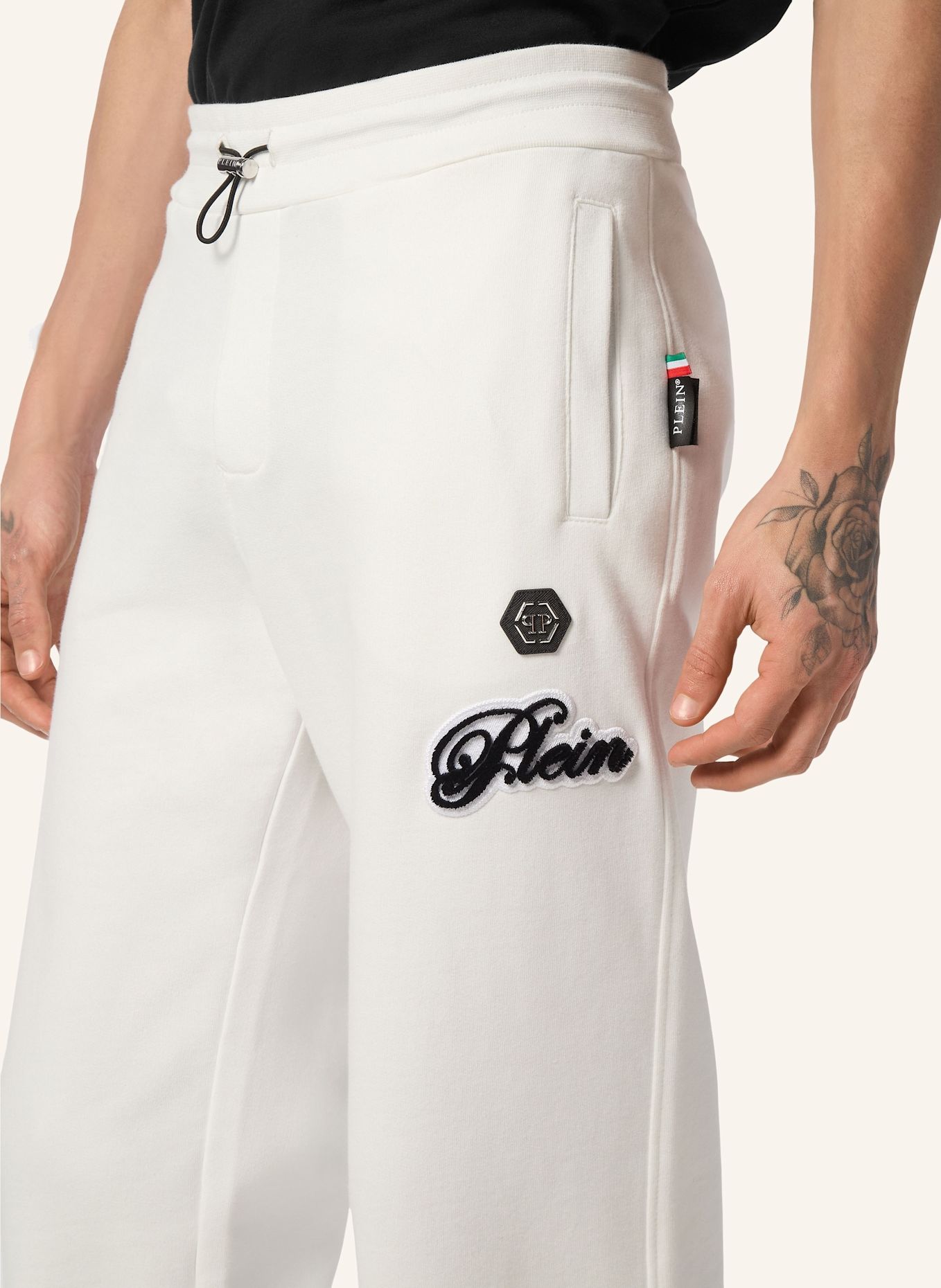 PHILIPP PLEIN Jogginghosen SIGNATURE: SCHWARZ