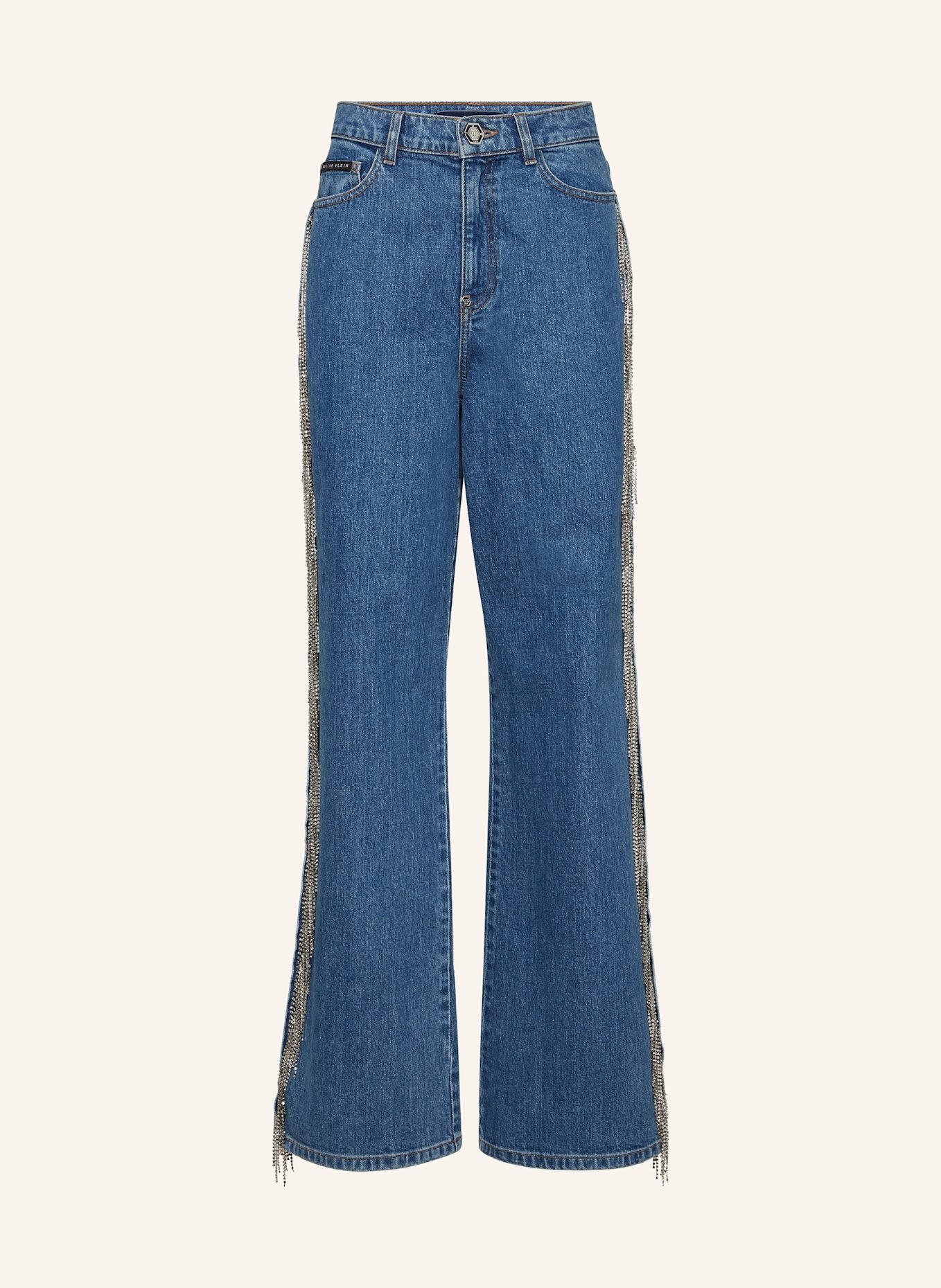 PHILIPP PLEIN Skater-Passform: HELLGRAU