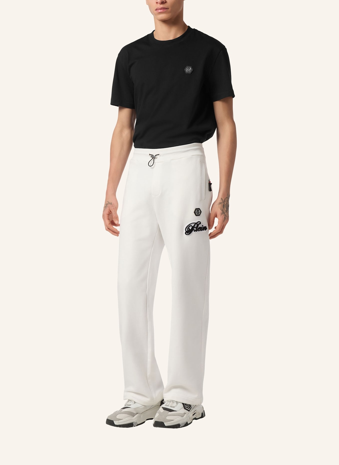 PHILIPP PLEIN Jogginghosen SIGNATURE: SCHWARZ