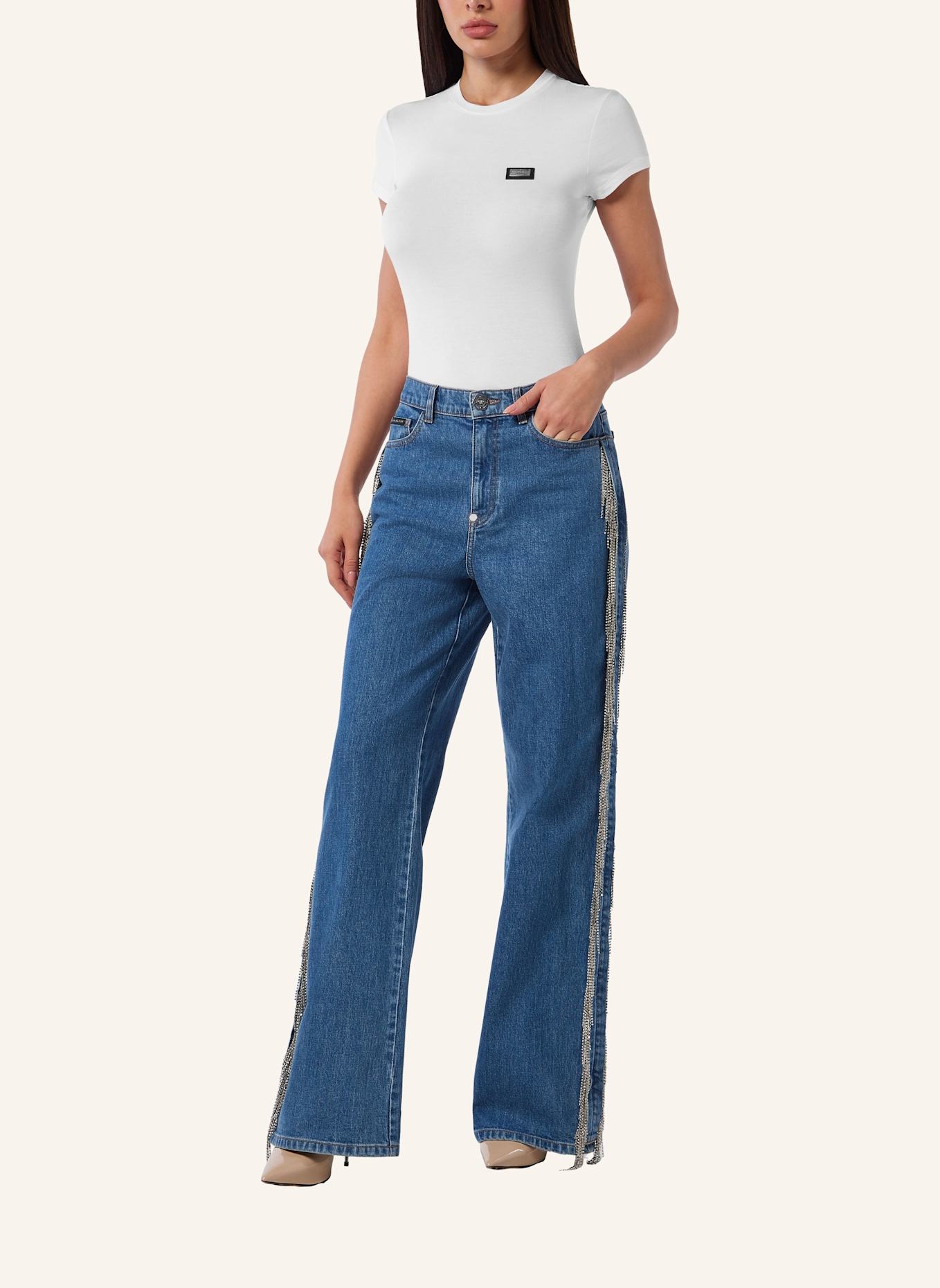 PHILIPP PLEIN Skater-Passform: HELLGRAU