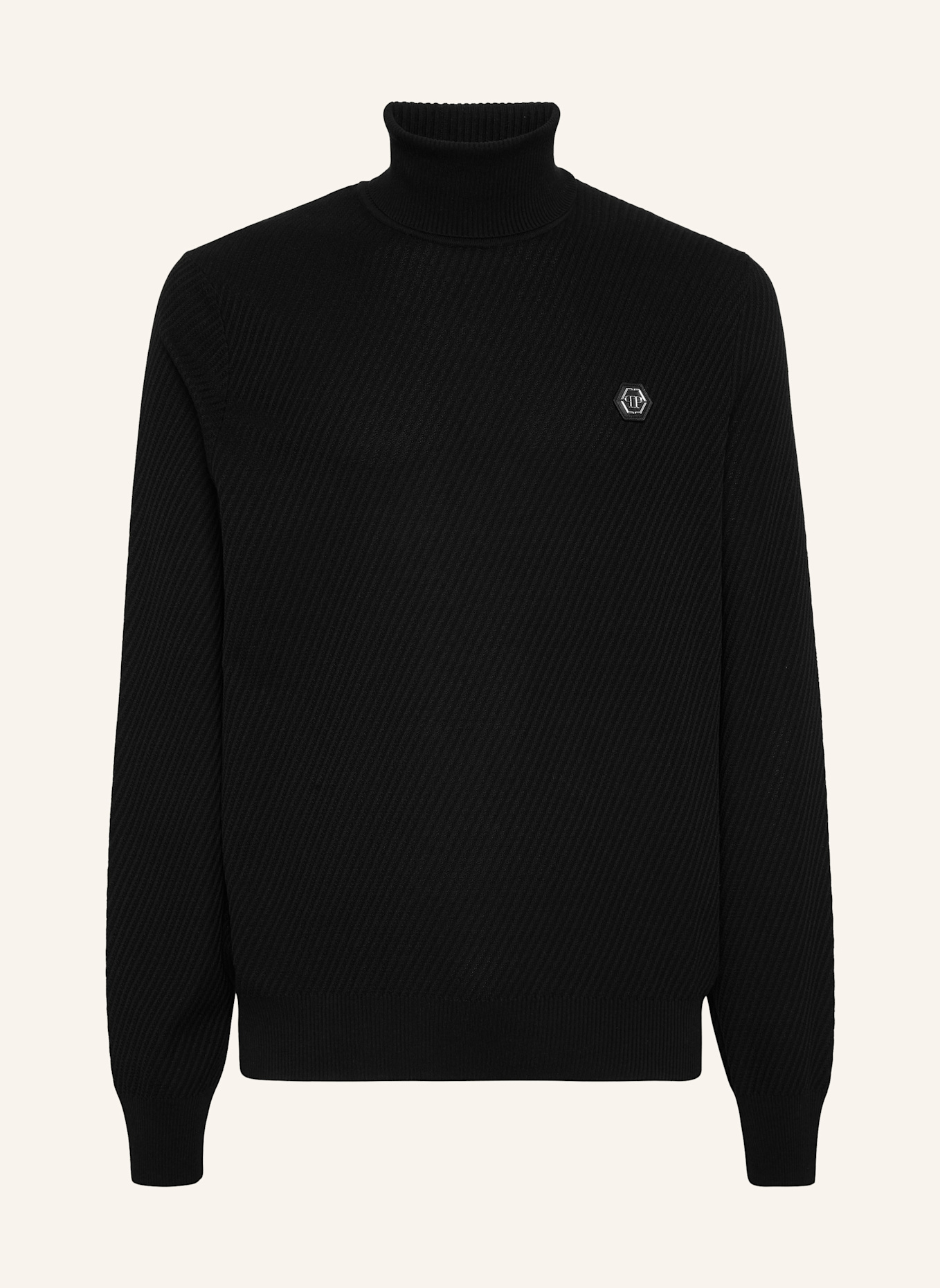 PHILIPP PLEIN Schildkrötenhals Ls: SCHWARZ