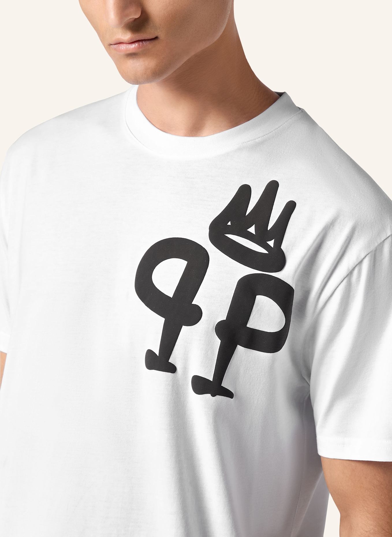 PHILIPP PLEIN PHILIPP PLEIN T-Shirt KING PLEIN: WEISS